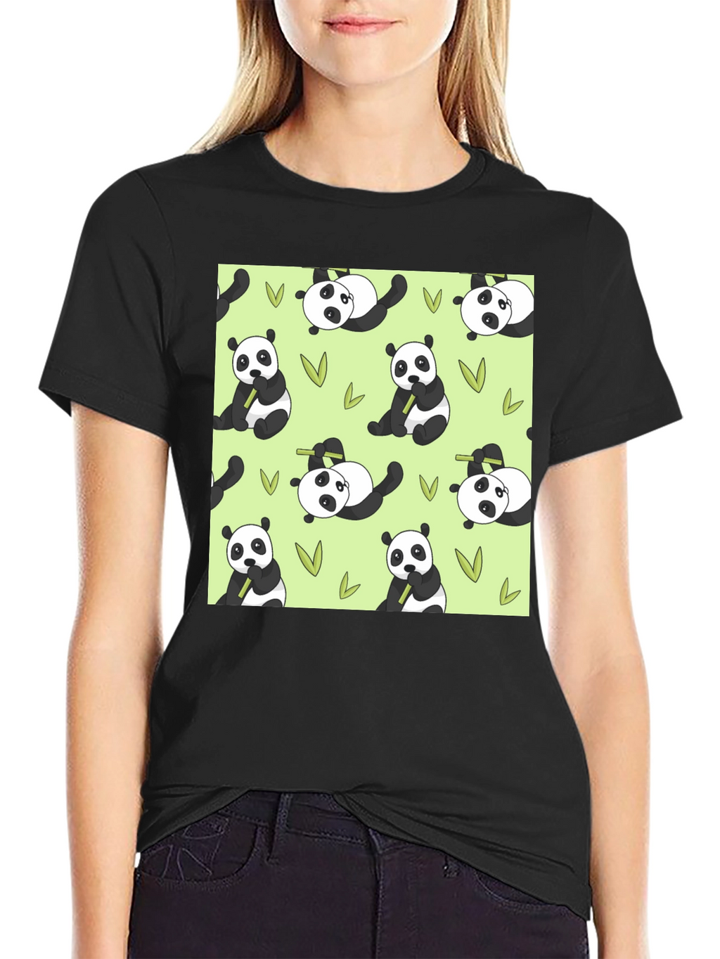 Panda Print T-Shirt - Cute Animal Tee