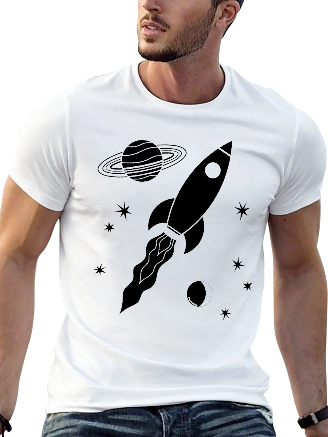 Rocket Galaxy Graphic Tee