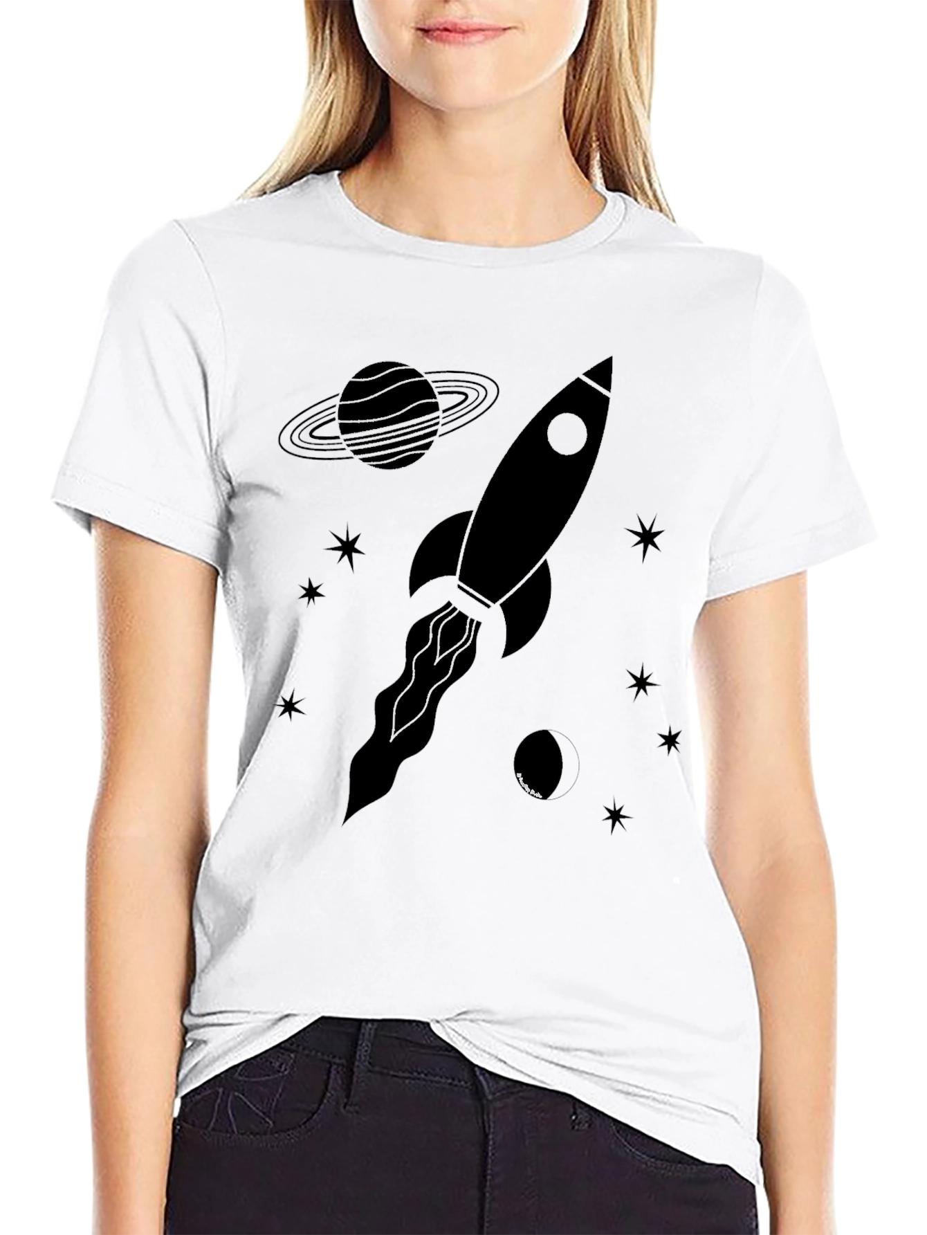 Rocket Galaxy Graphic Tee