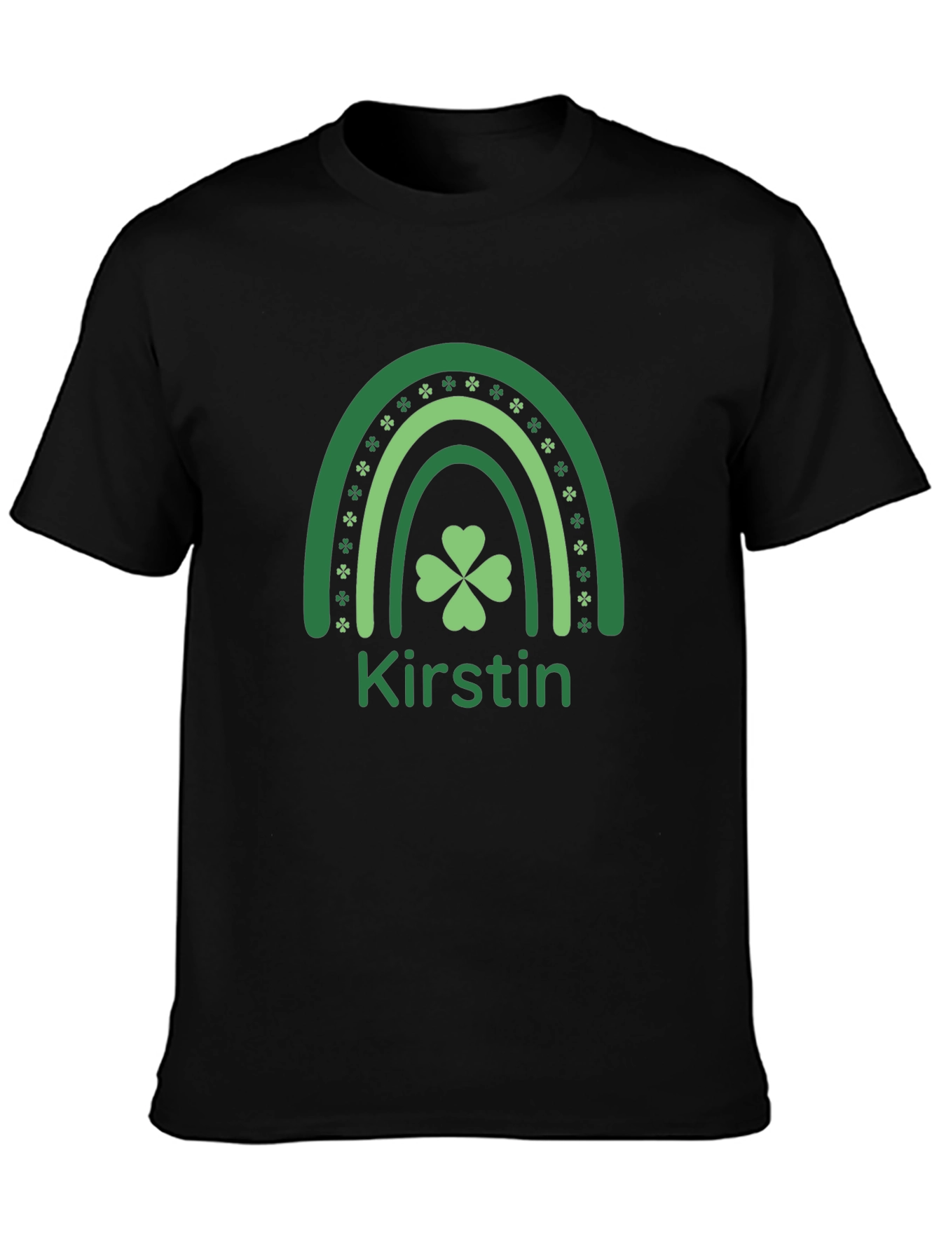 Kirstin St. Patricks Day Rainbow Shamrock T-Shirt