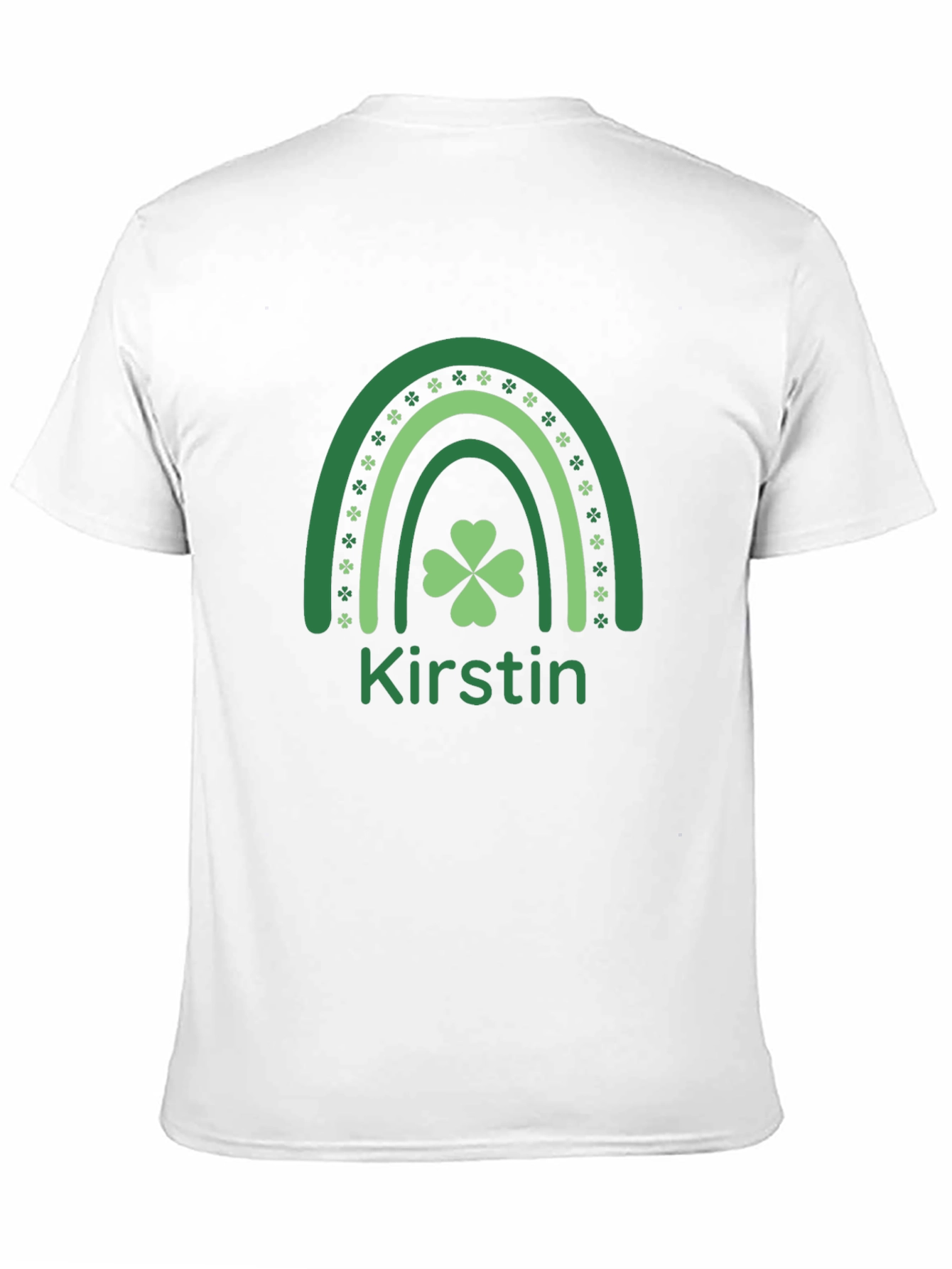 Kirstin St. Patricks Day Rainbow Shamrock T-Shirt