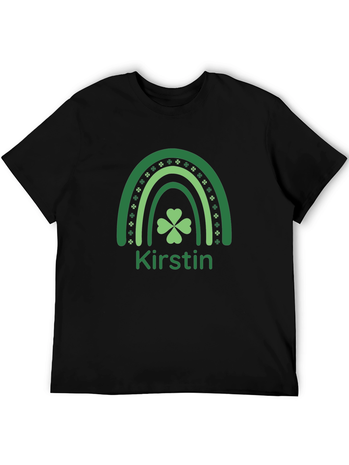 Kirstin St. Patricks Day Rainbow Shamrock T-Shirt