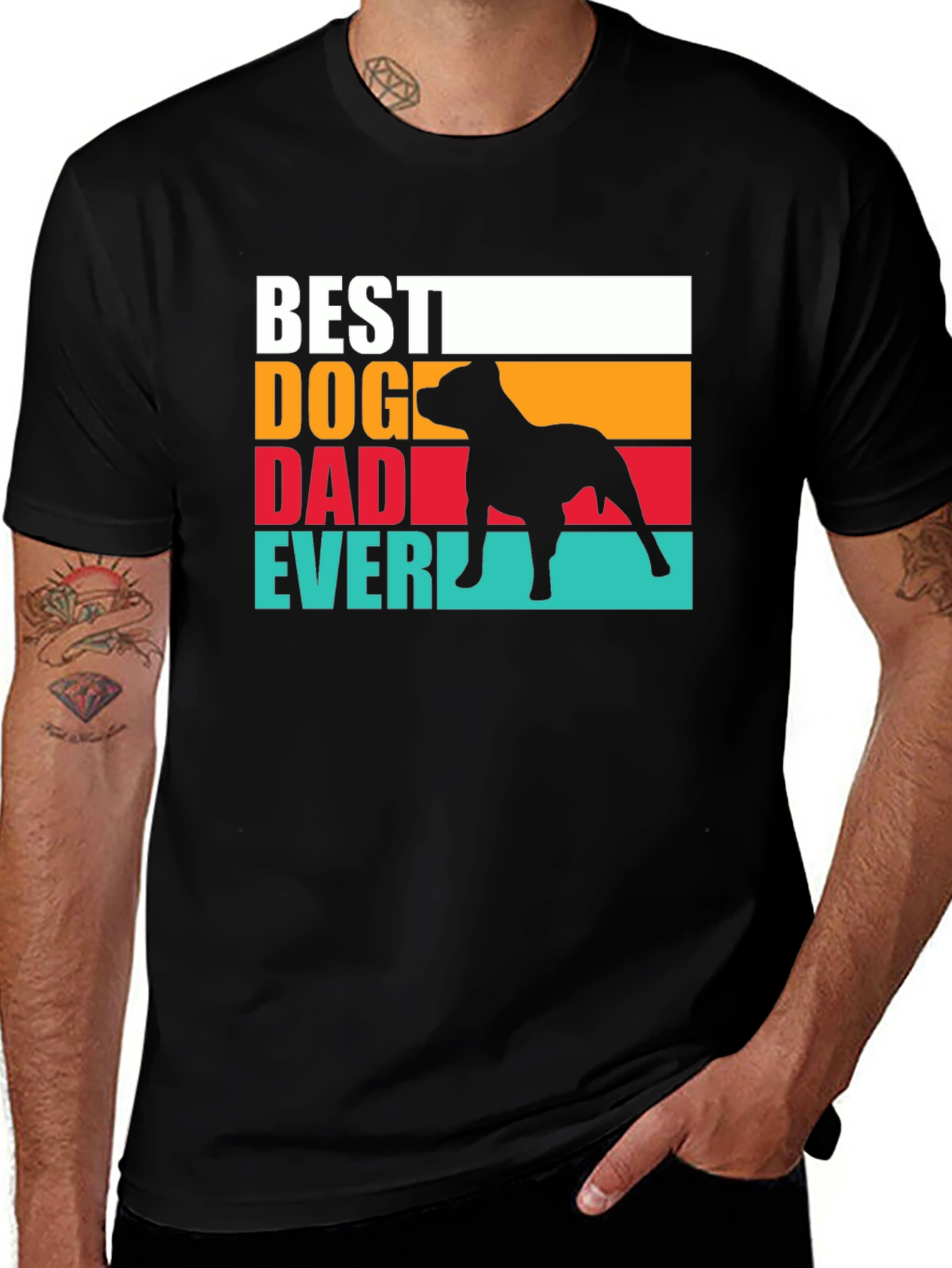 Best Dog Dad Ever T-Shirt - Cute Pet Lover Tee