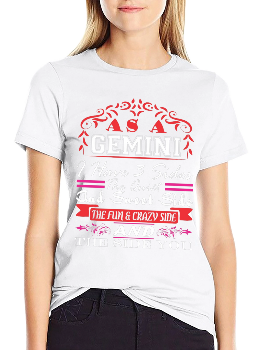 Gemini Zodiac T-Shirt - 3 Sides