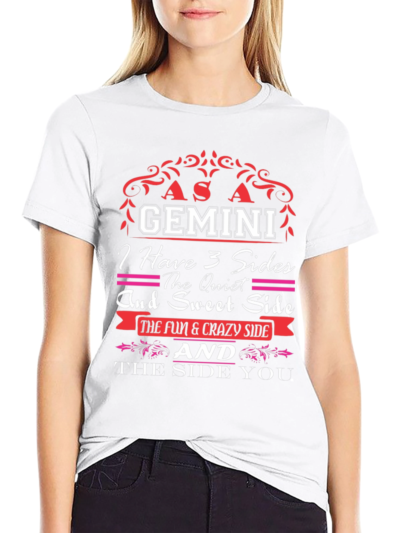 Gemini Zodiac T-Shirt - 3 Sides
