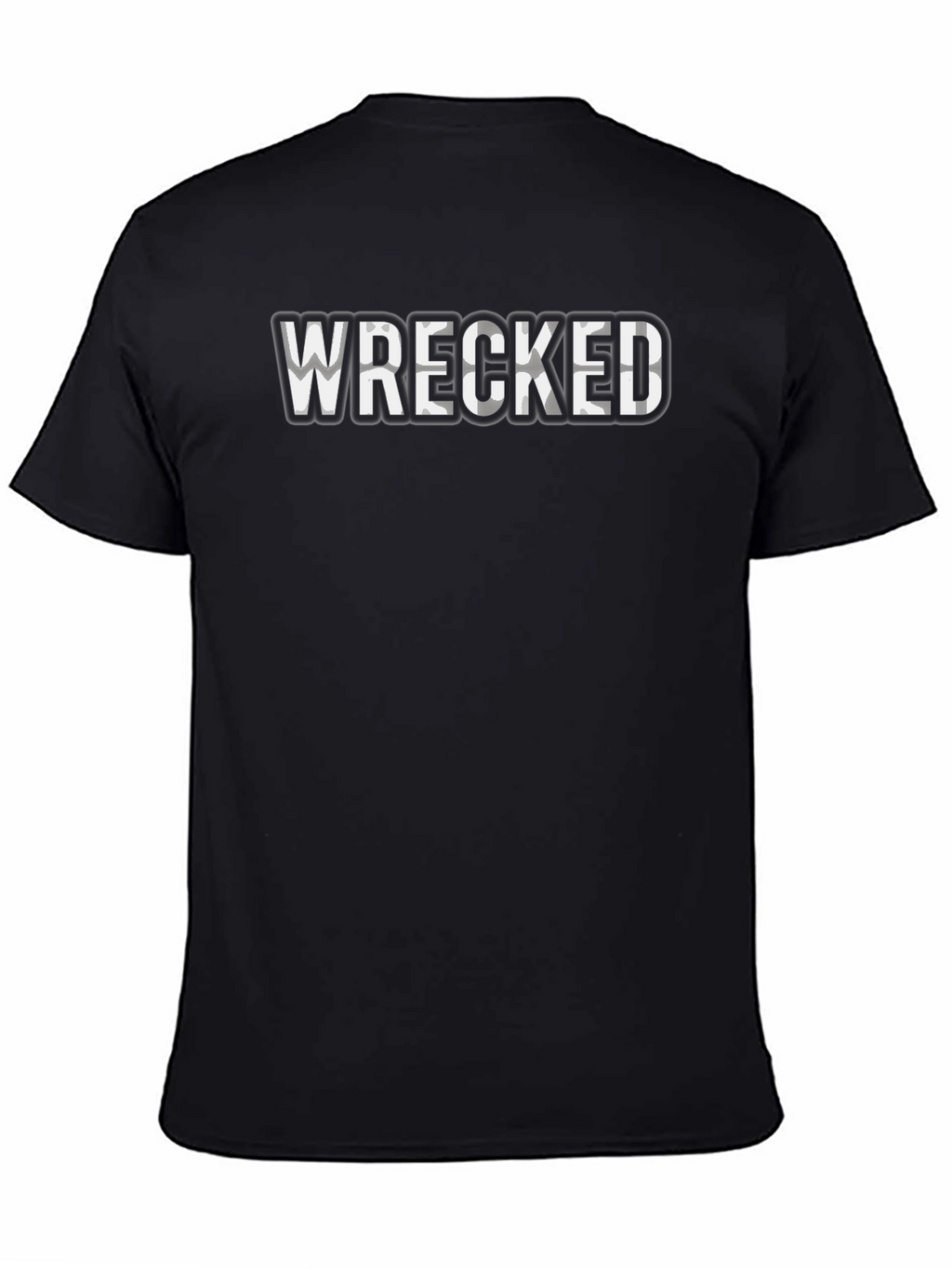 Wrecked Graphic Print Crew Neck T-Shirt