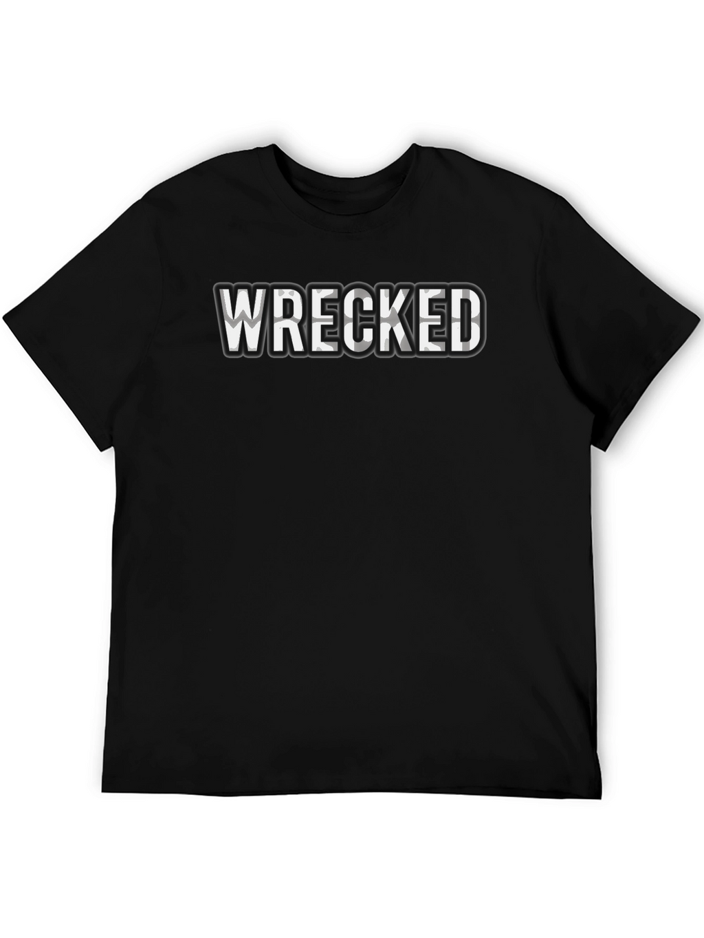 Wrecked Graphic Print Crew Neck T-Shirt