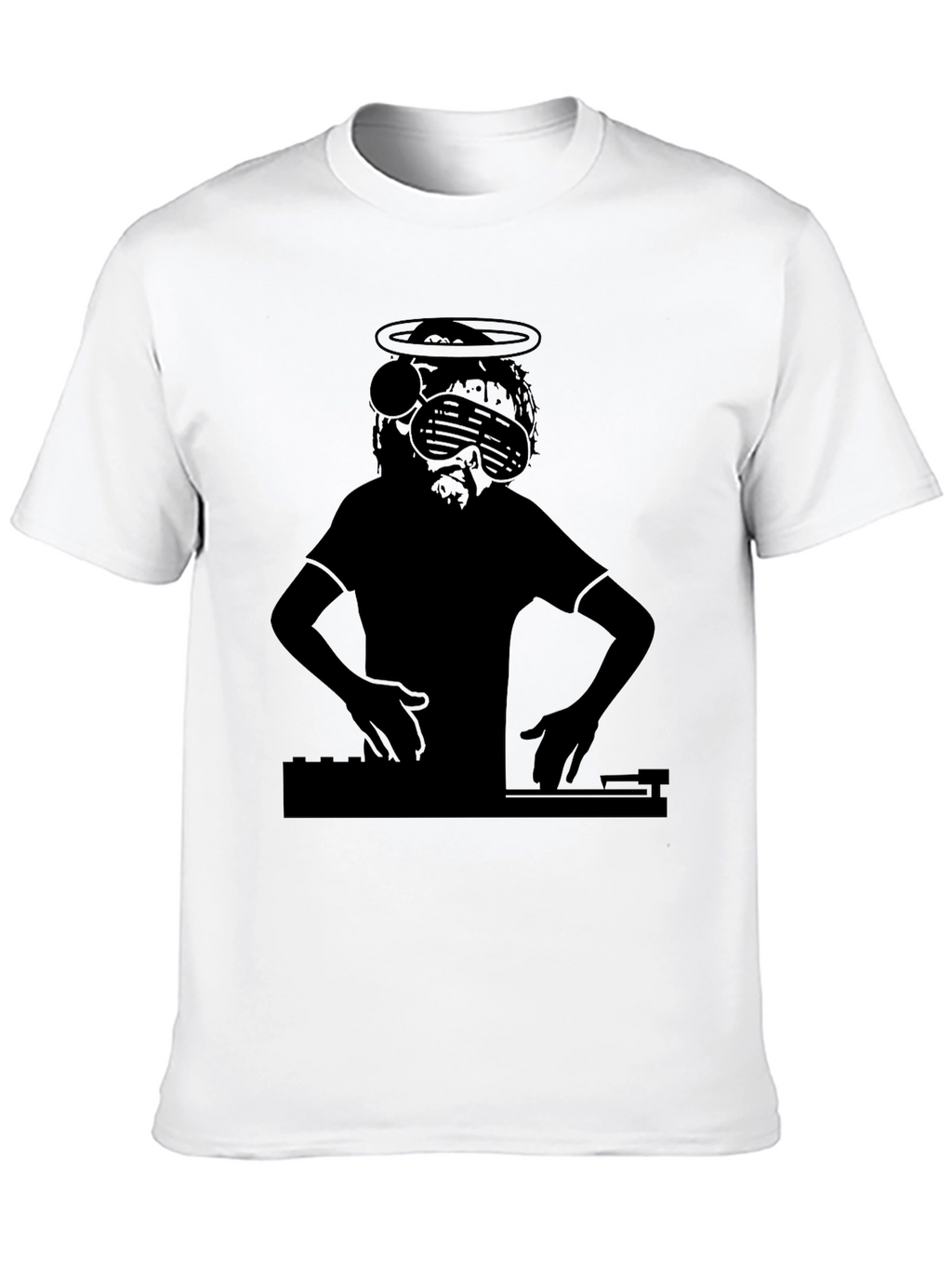 DJ Jesus Graphic T-Shirt - Black