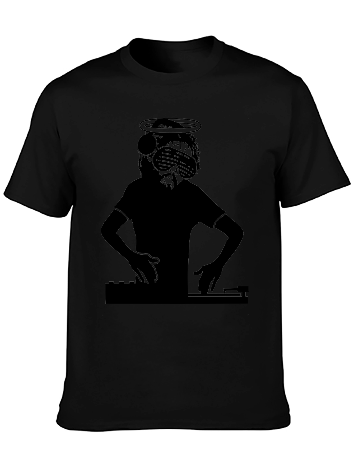 DJ Jesus Graphic T-Shirt - Black