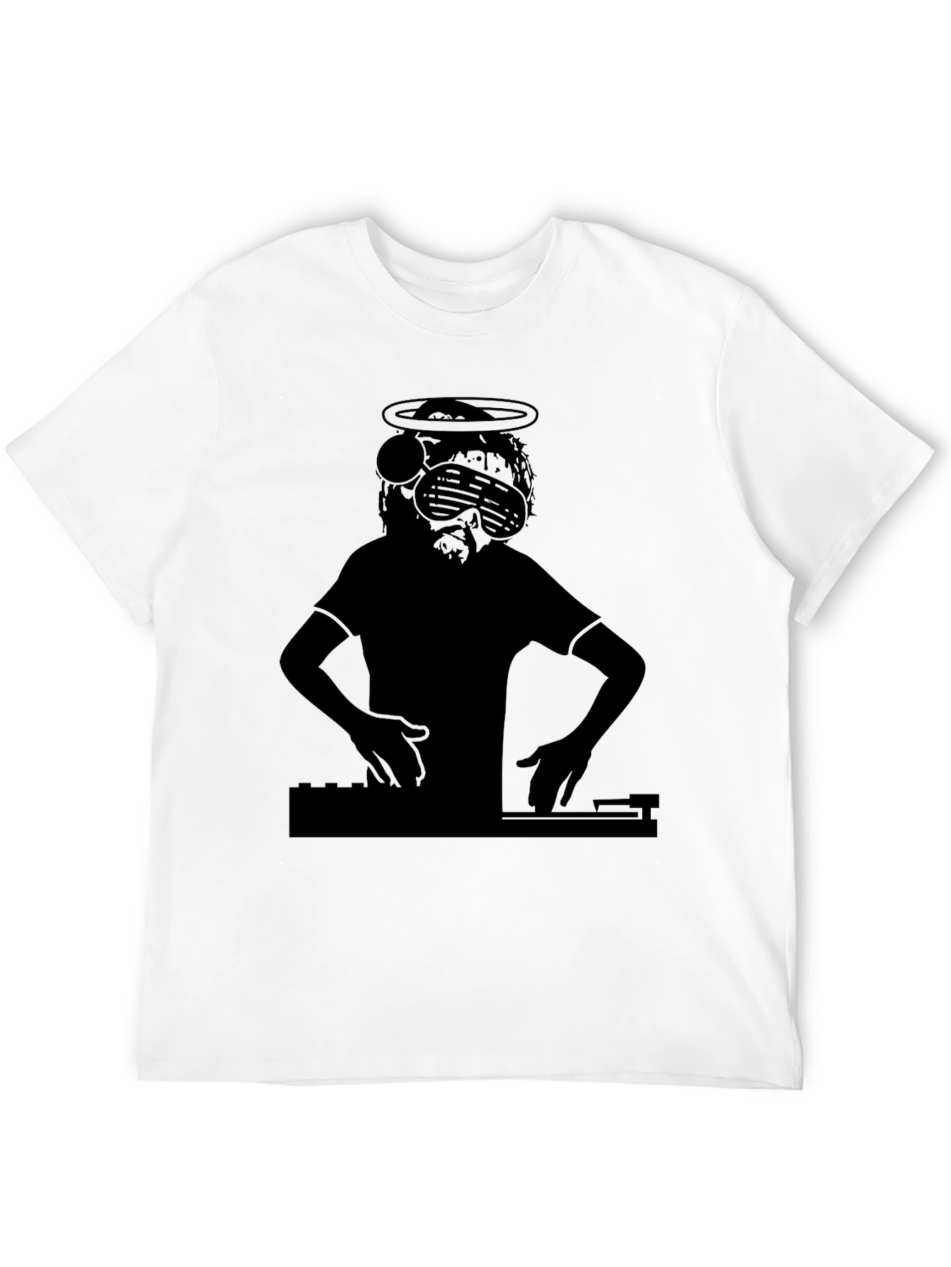 DJ Jesus Graphic T-Shirt - Black
