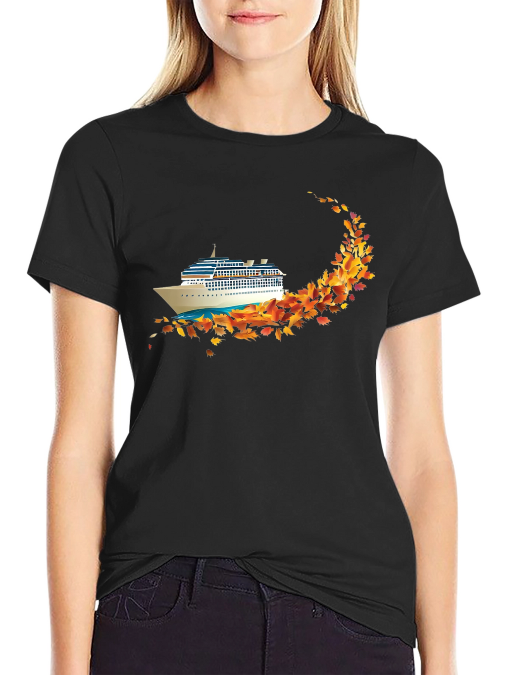 Cruise Ship Autumn Leaves T-Shirt