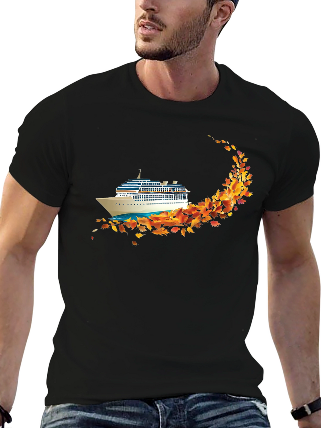Cruise Ship Autumn Leaves T-Shirt