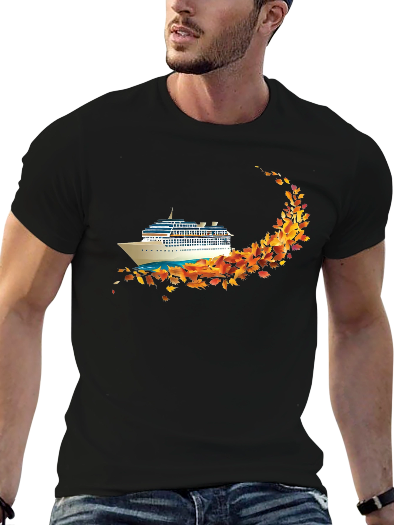 Cruise Ship Autumn Leaves T-Shirt