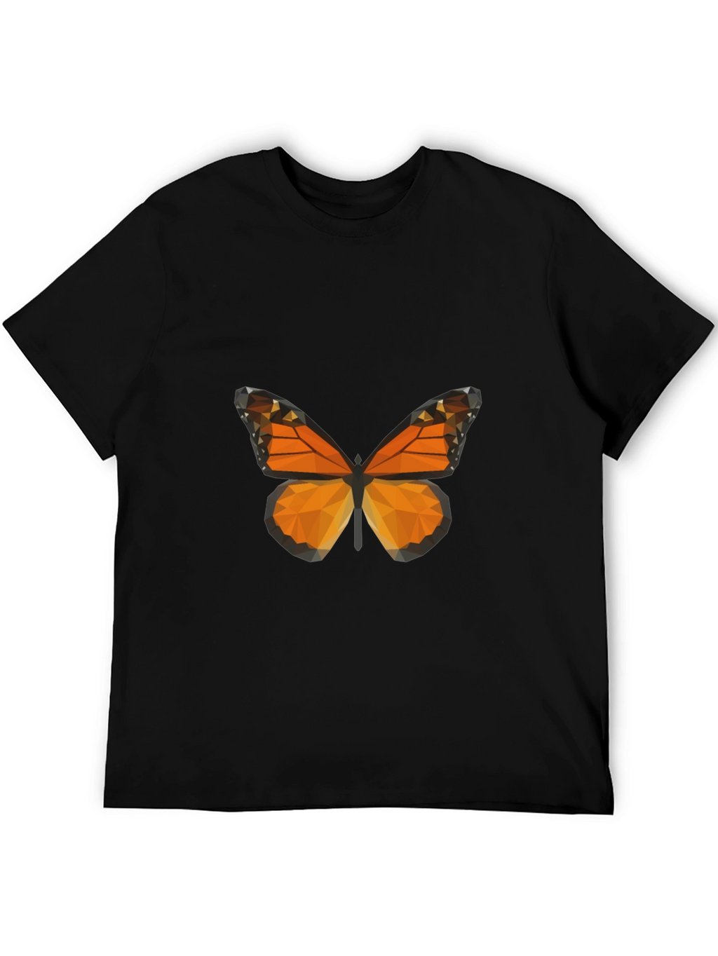 Geometric Butterfly Graphic Tee - Modern Casual Style
