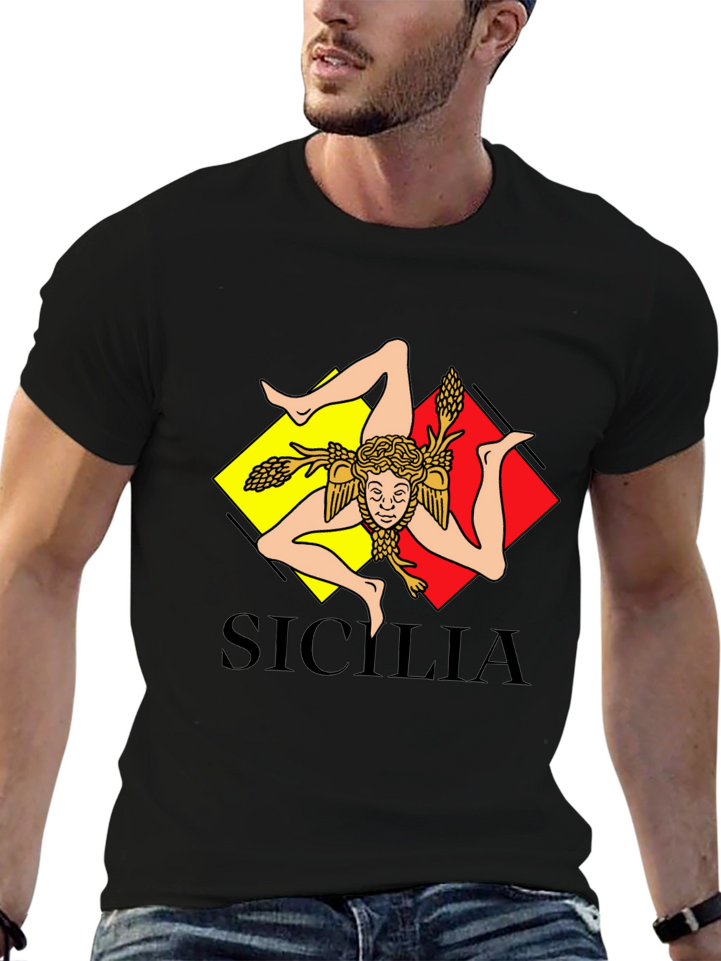 Sicilia T-Shirt - Trinacria Symbol