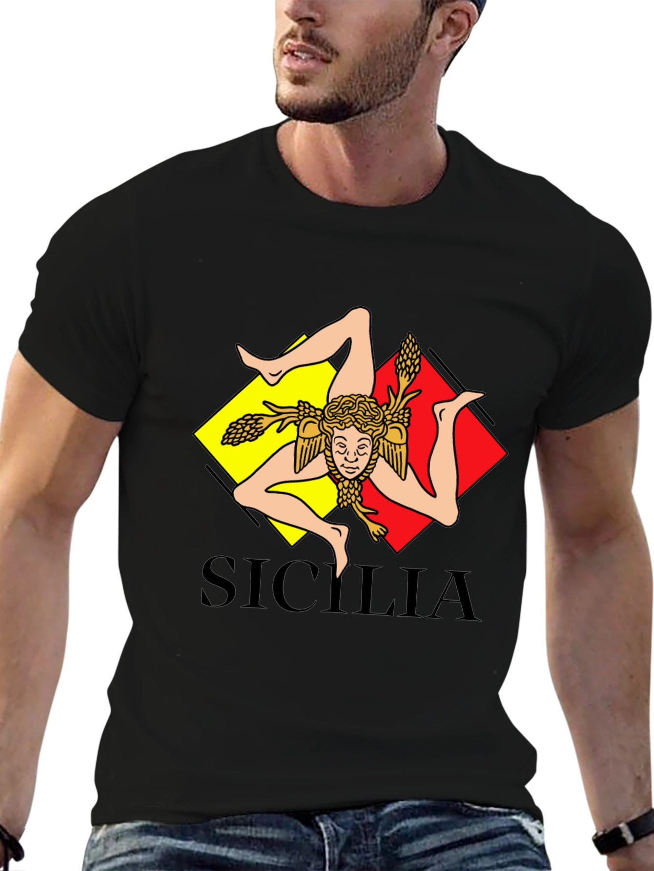 Sicilia T-Shirt - Trinacria Symbol