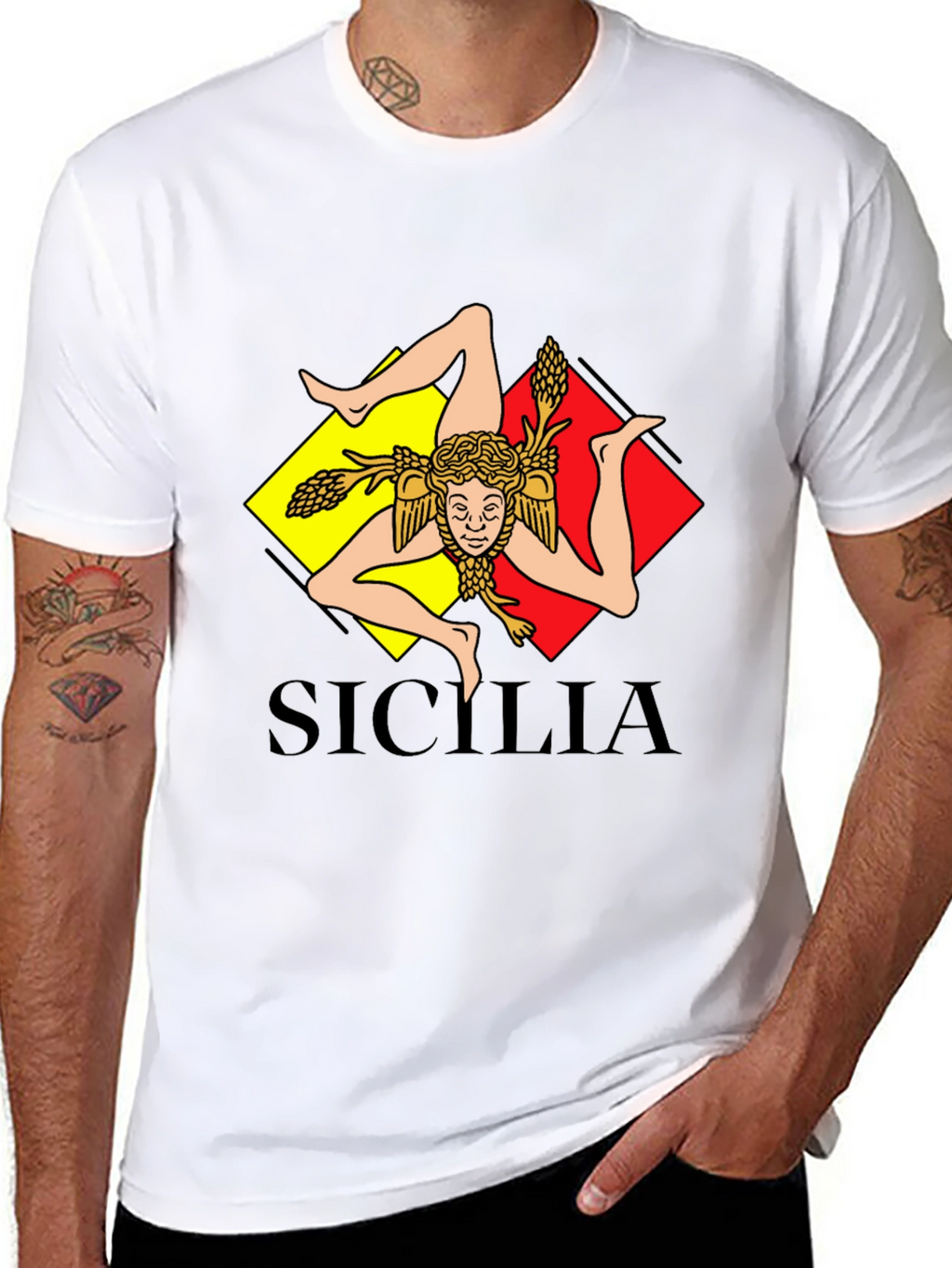 Sicilia T-Shirt - Trinacria Symbol