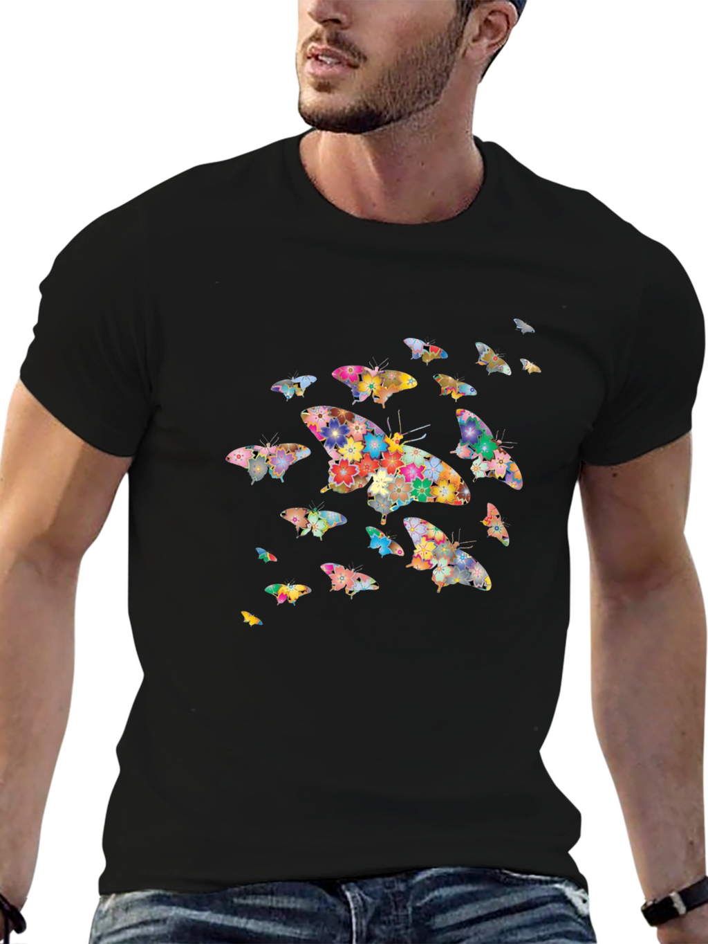 Butterfly Floral Graphic Tee