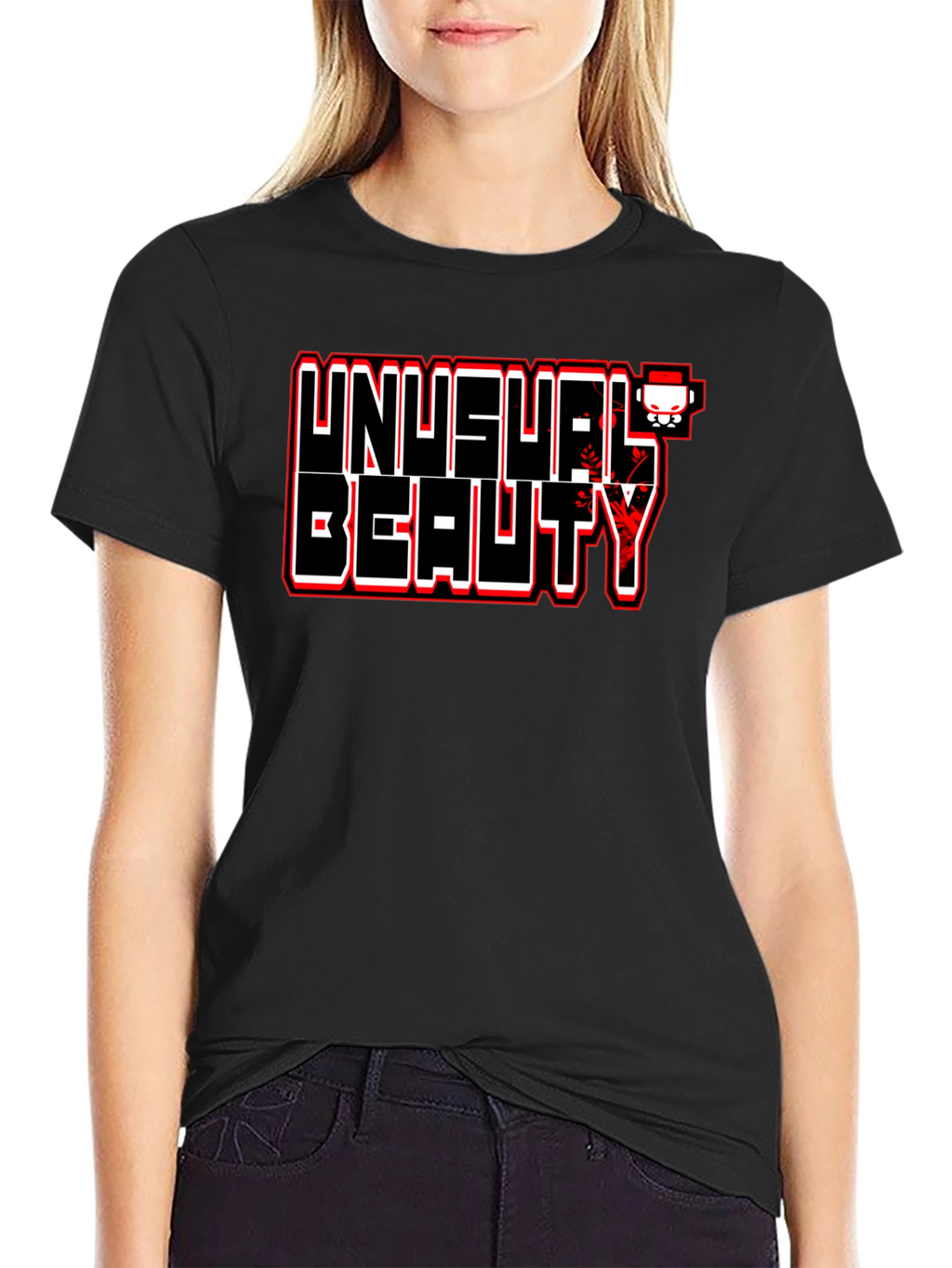 Unusual Beauty Graphic Tee - Bold Statement Shirt