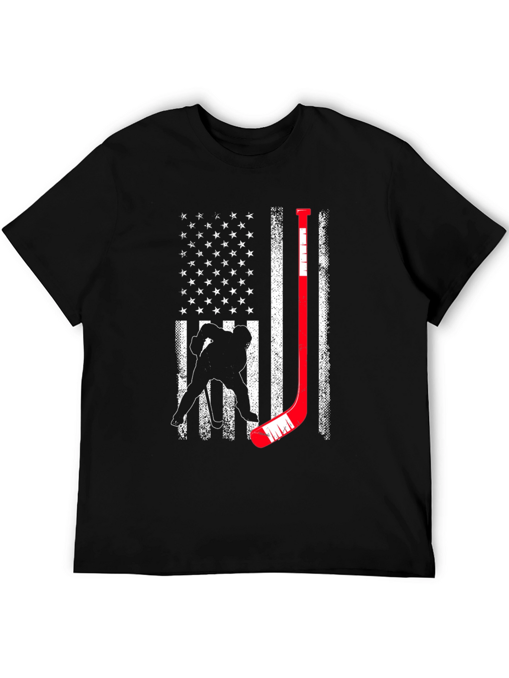 Hockey USA Flag Graphic Tee