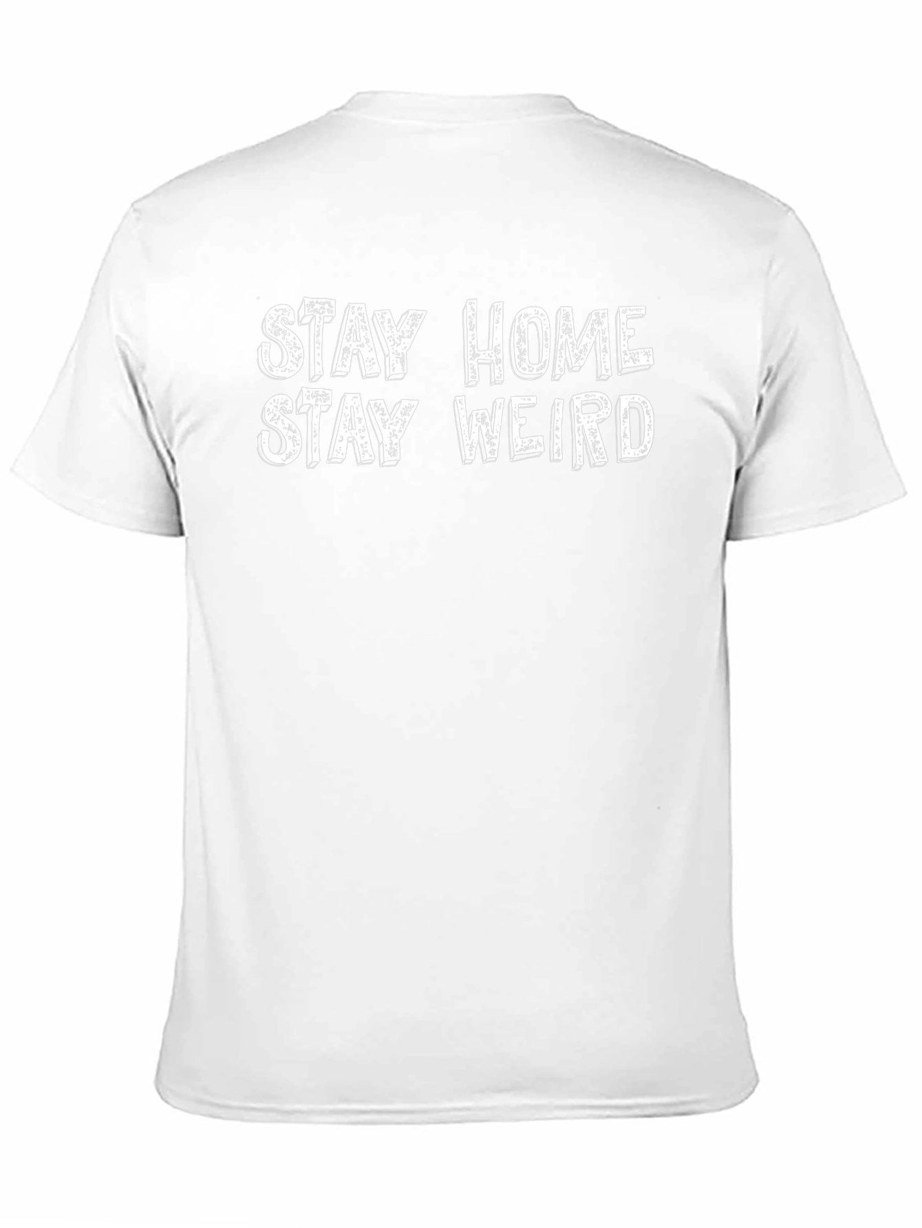 Stay Home Stay Weird Graphic Tee - Black