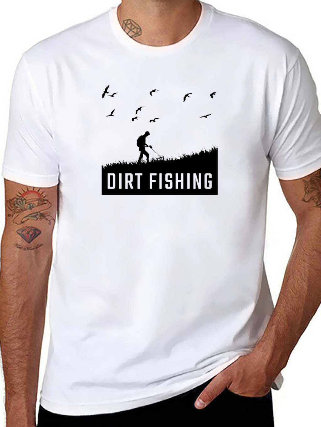 Dirt Fishing T-Shirt - Metal Detecting Hobby Tee