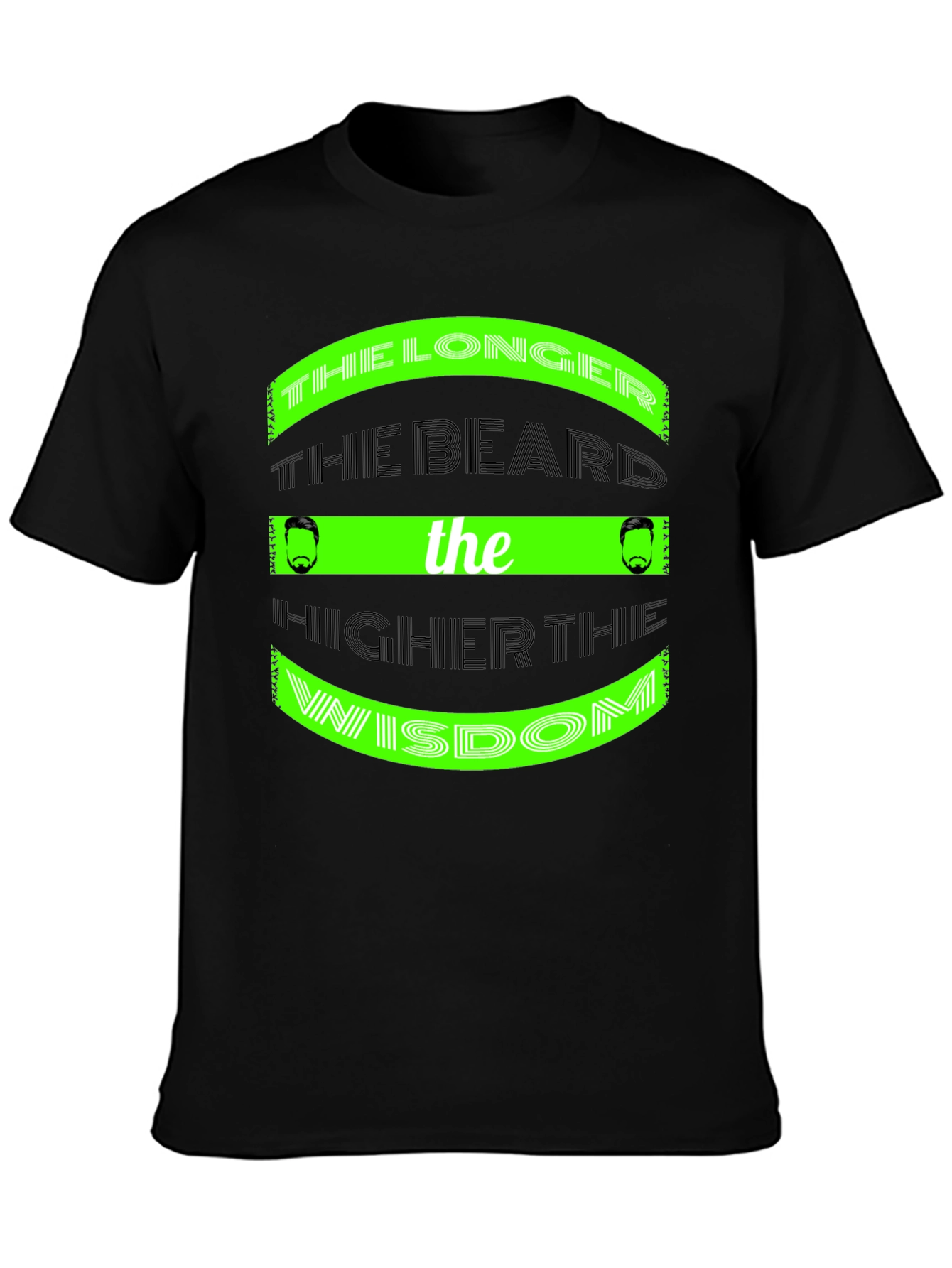 Beard Wisdom T-Shirt - Longer the Beard Higher the Wisdom