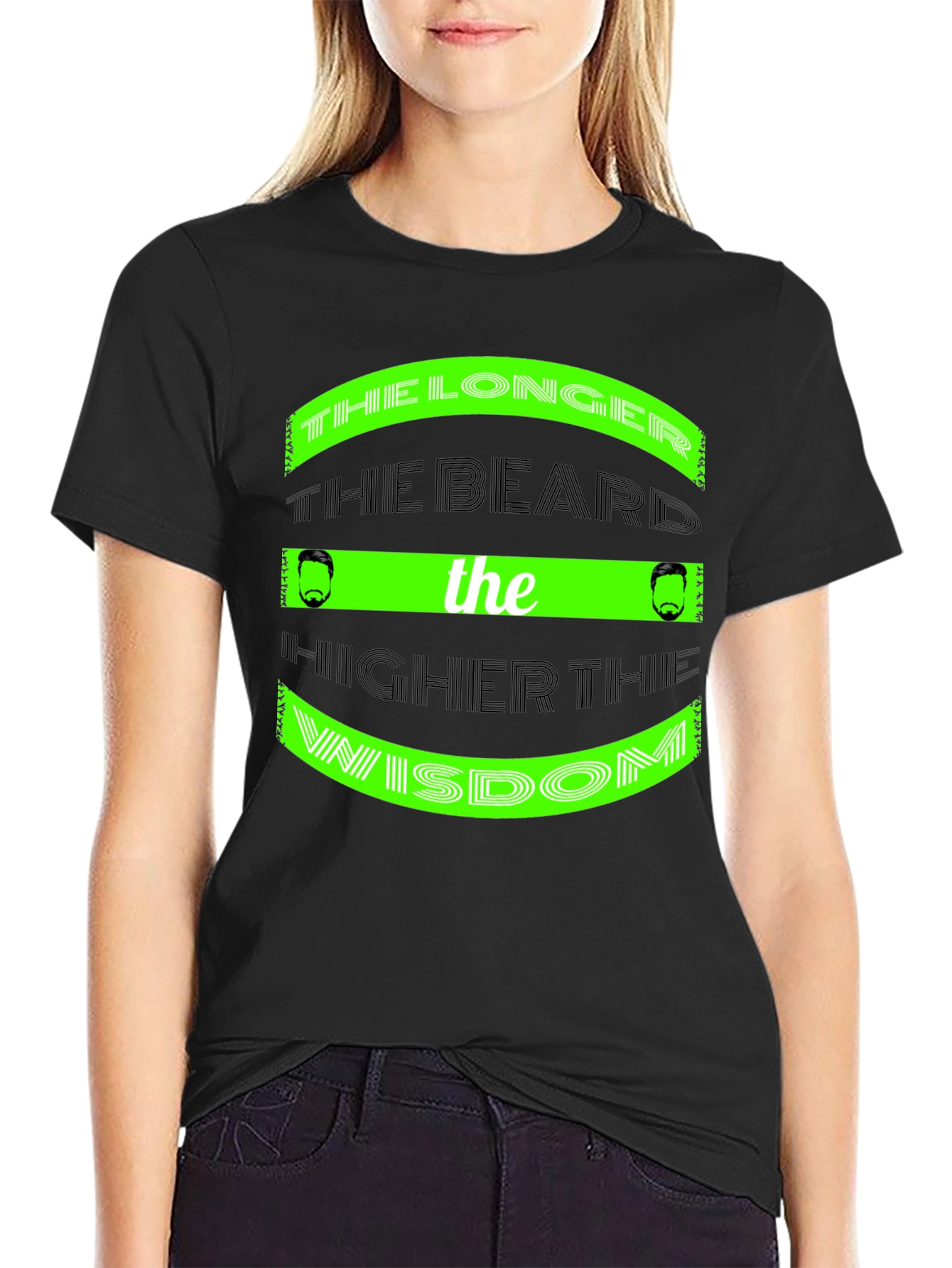 Beard Wisdom T-Shirt - Longer the Beard Higher the Wisdom
