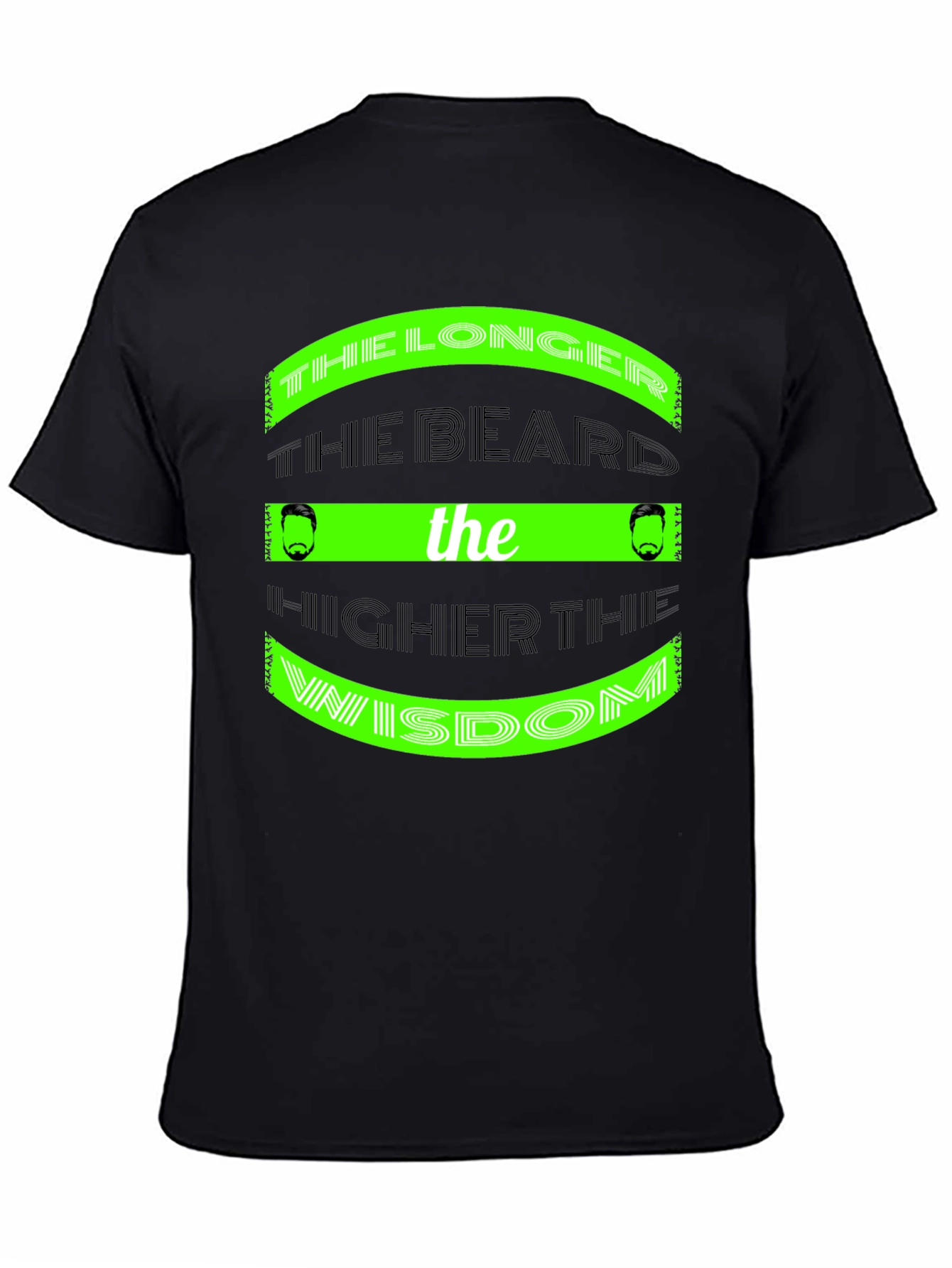 Beard Wisdom T-Shirt - Longer the Beard Higher the Wisdom