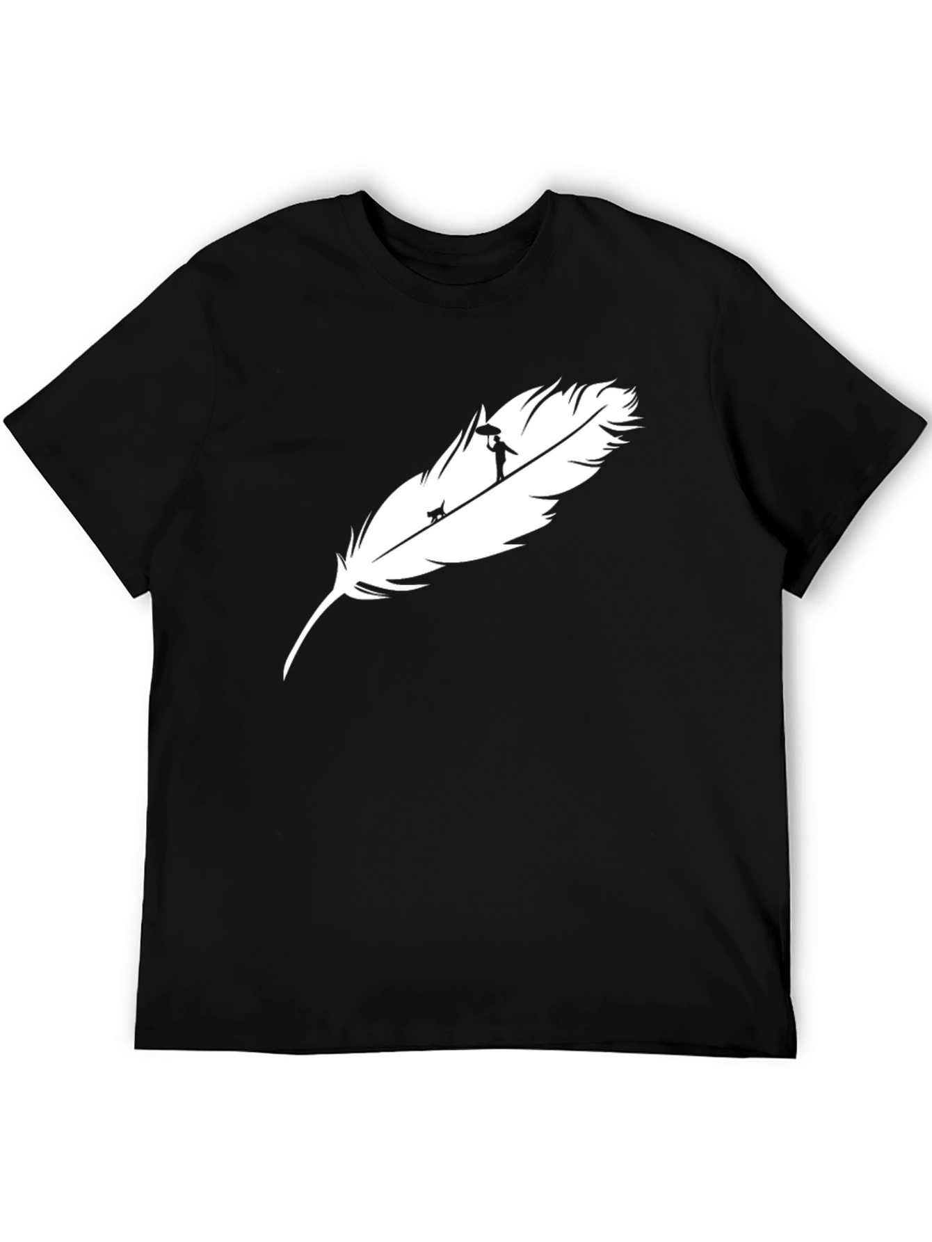 Feather Silhouette Graphic Tee