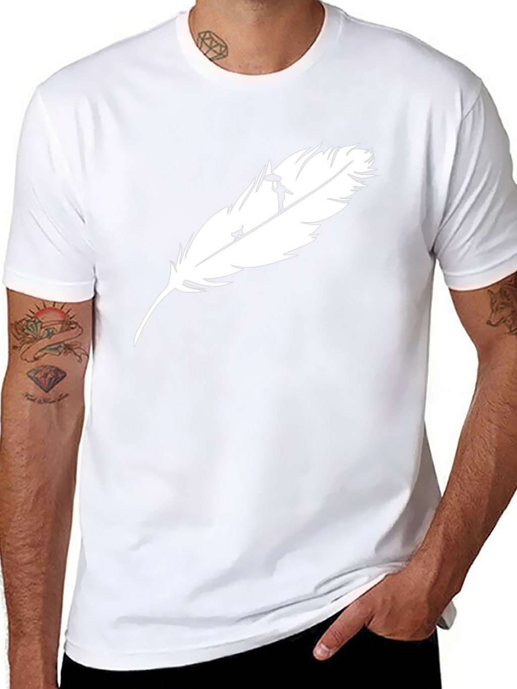 Feather Silhouette Graphic Tee