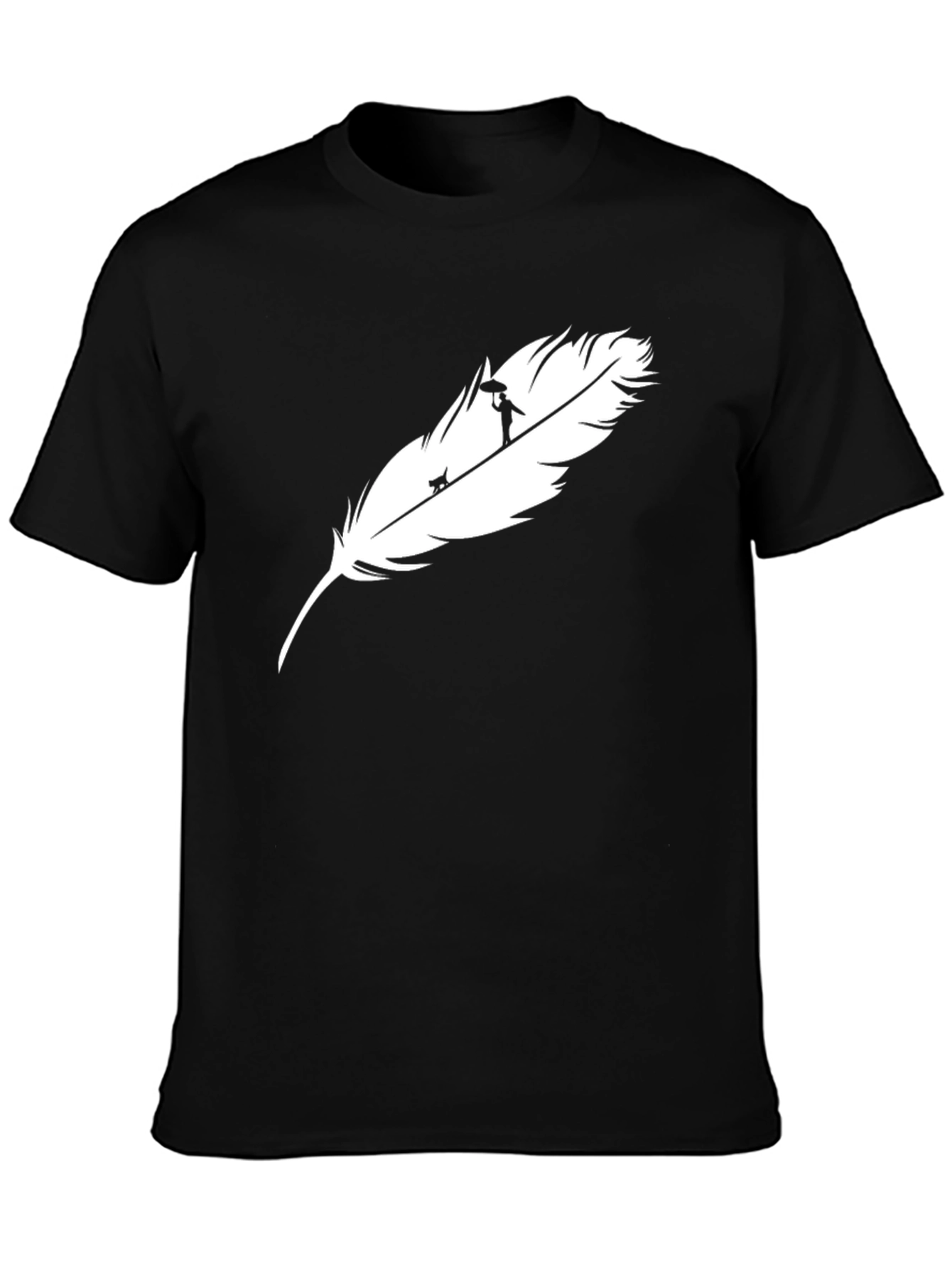 Feather Silhouette Graphic Tee