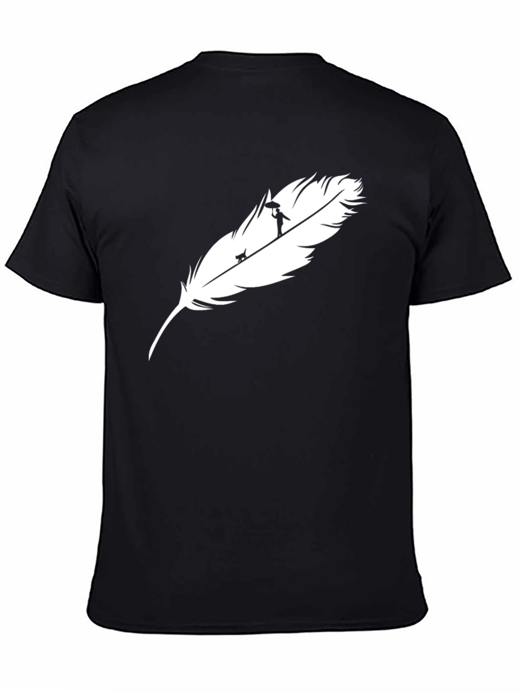 Feather Silhouette Graphic Tee
