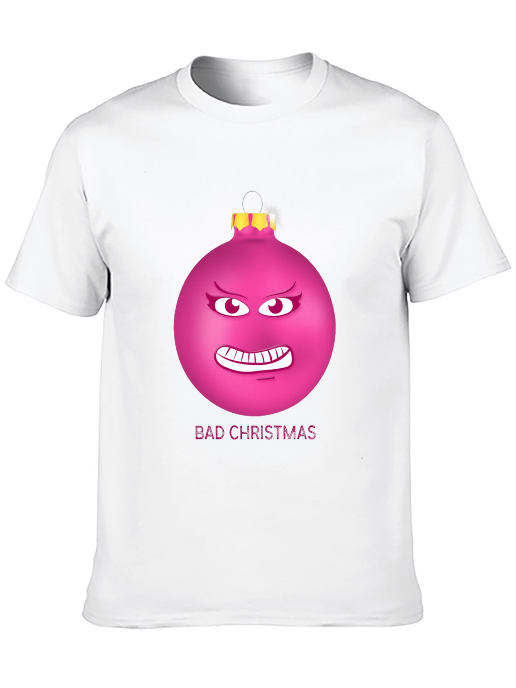 Bad Christmas Ornament Funny Graphic T-Shirt
