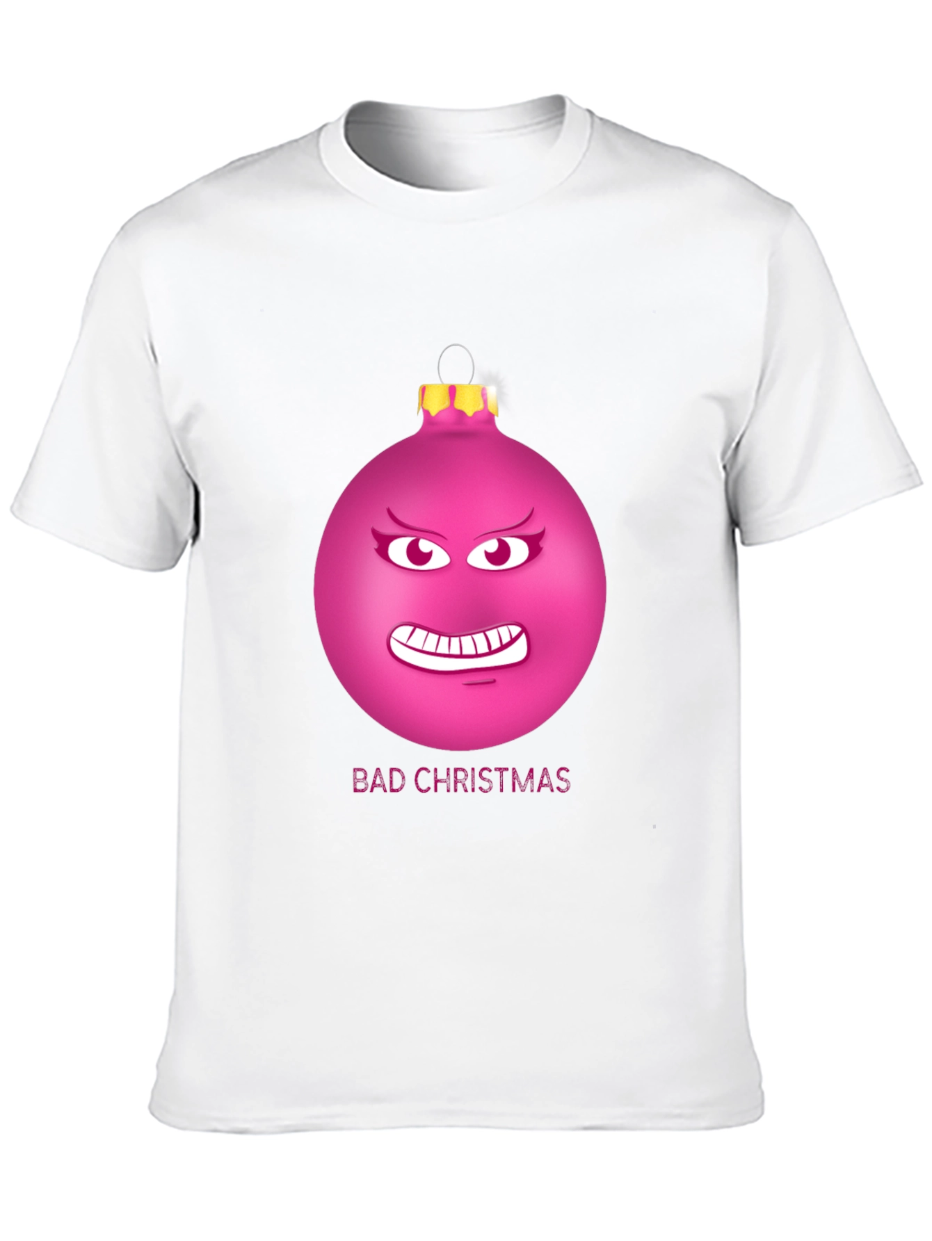 Bad Christmas Ornament Funny Graphic T-Shirt