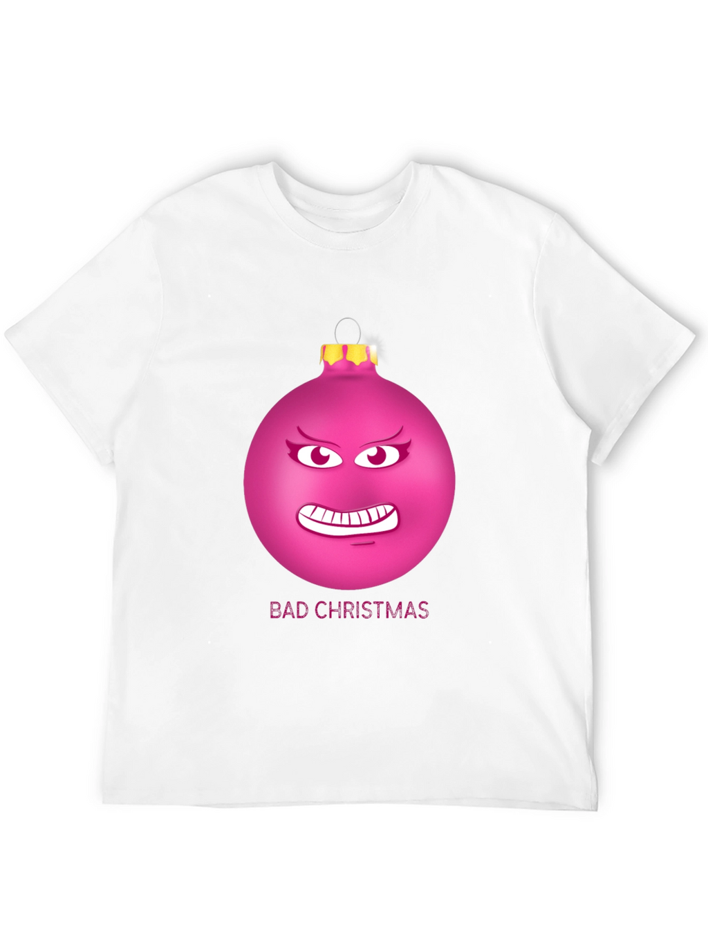 Bad Christmas Ornament Funny Graphic T-Shirt