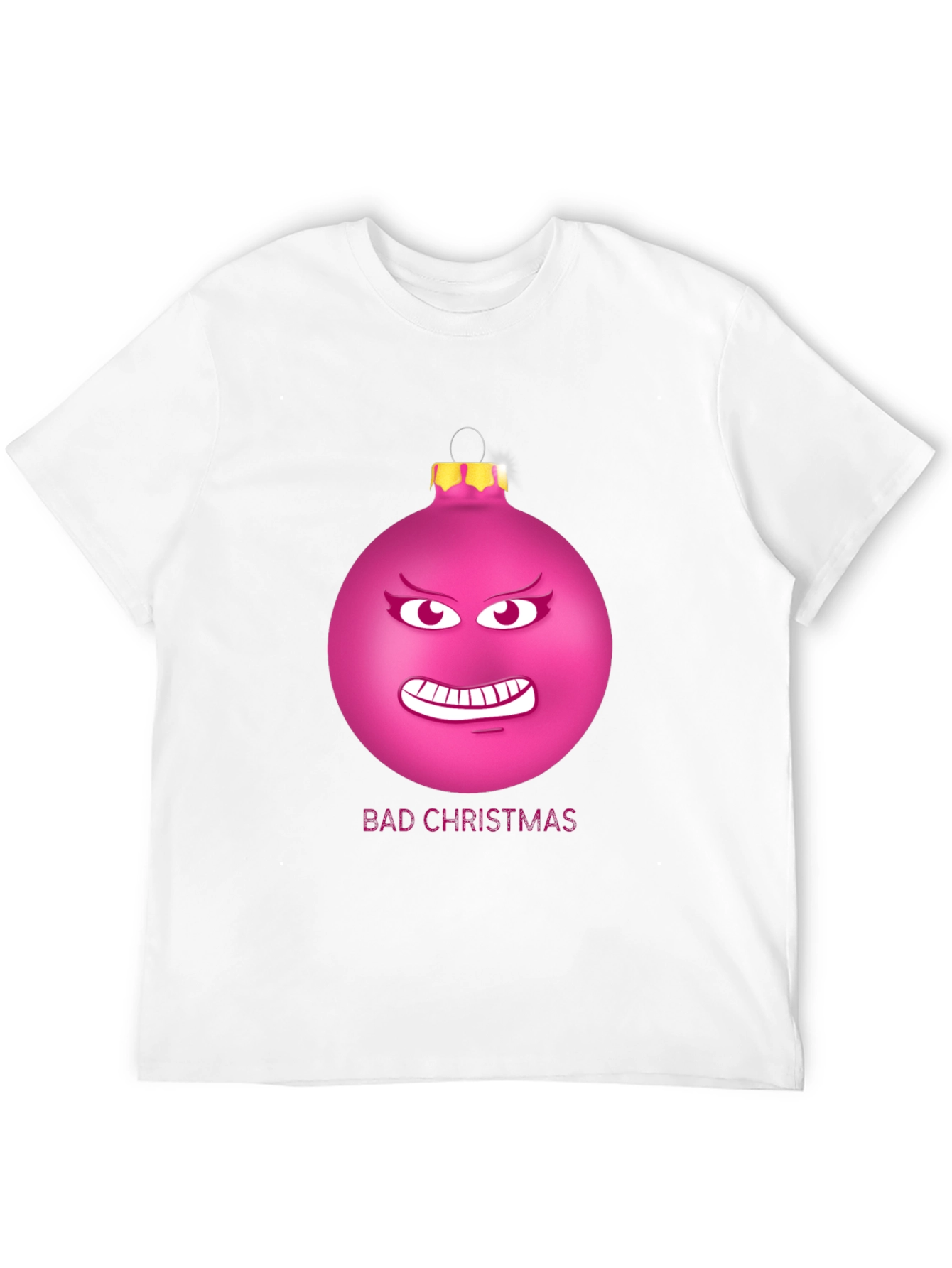 Bad Christmas Ornament Funny Graphic T-Shirt