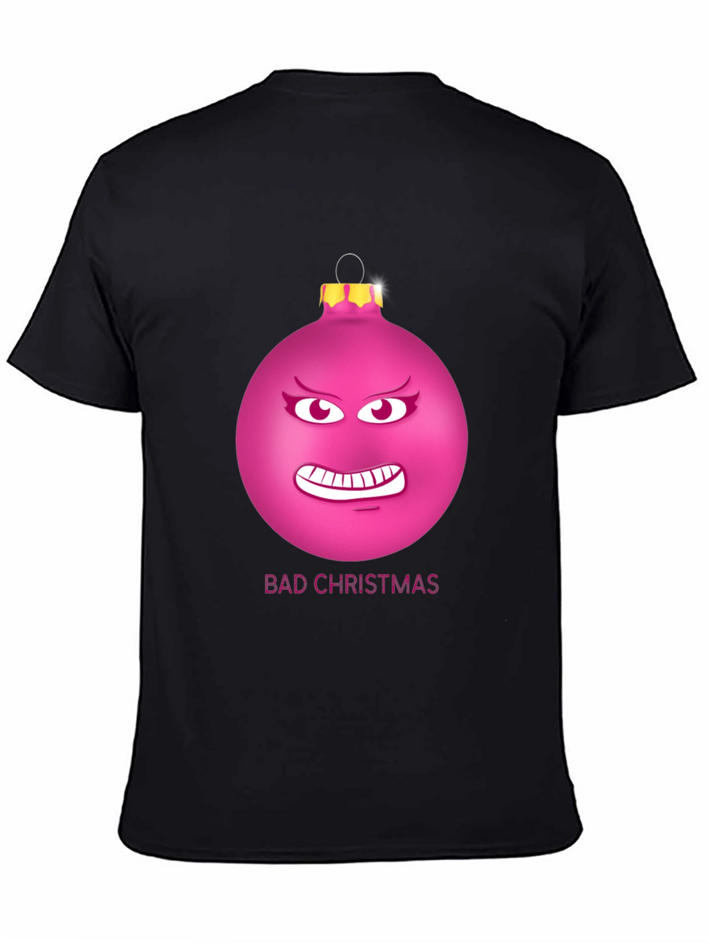 Bad Christmas Ornament Funny Graphic T-Shirt