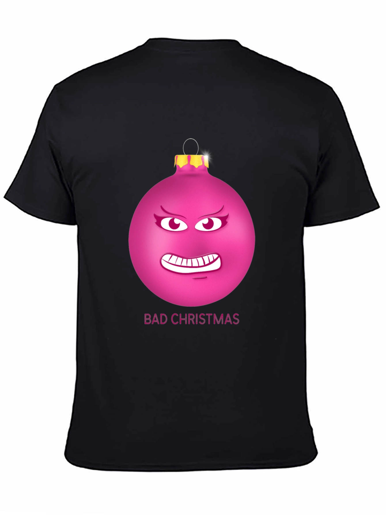 Bad Christmas Ornament Funny Graphic T-Shirt