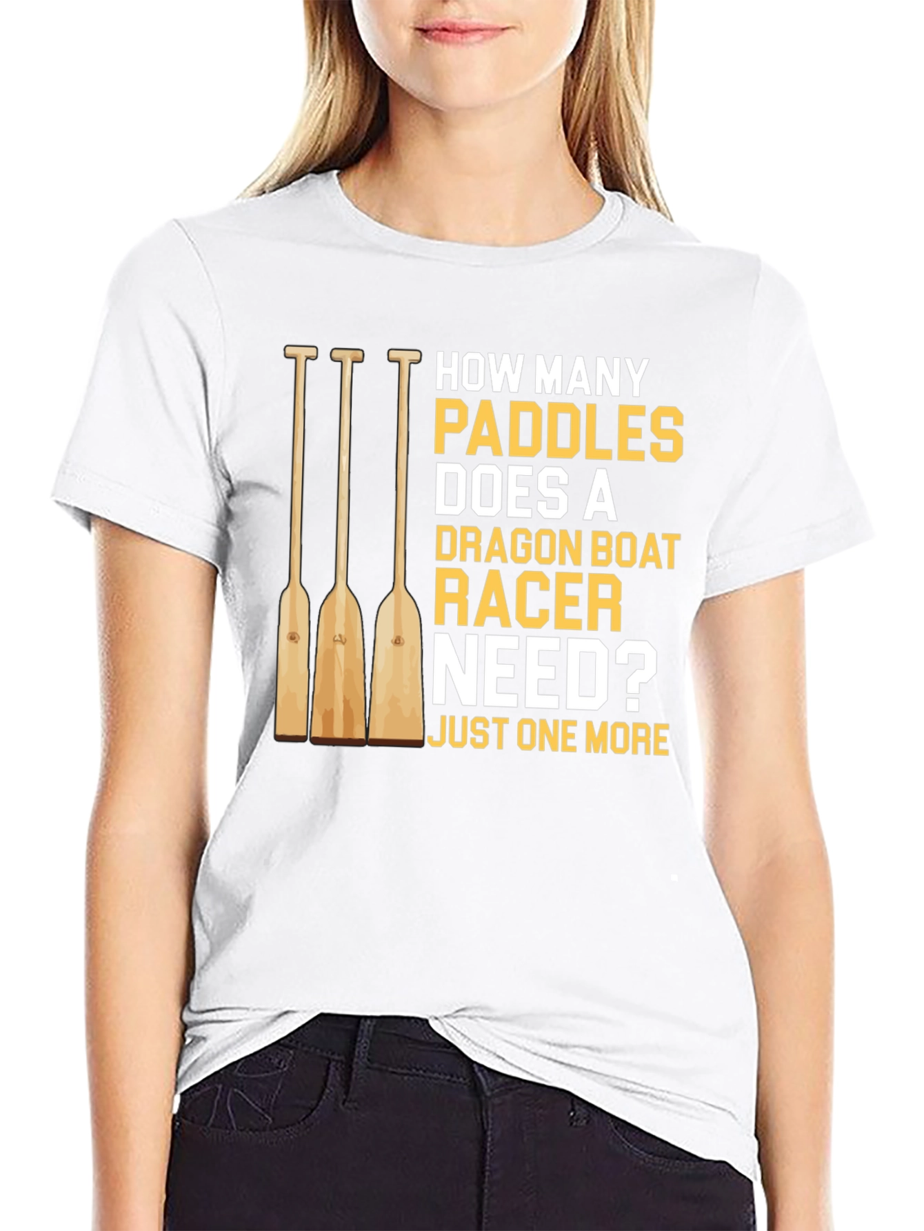 Dragon Boat Racer Paddles T-Shirt Funny Boating Tee