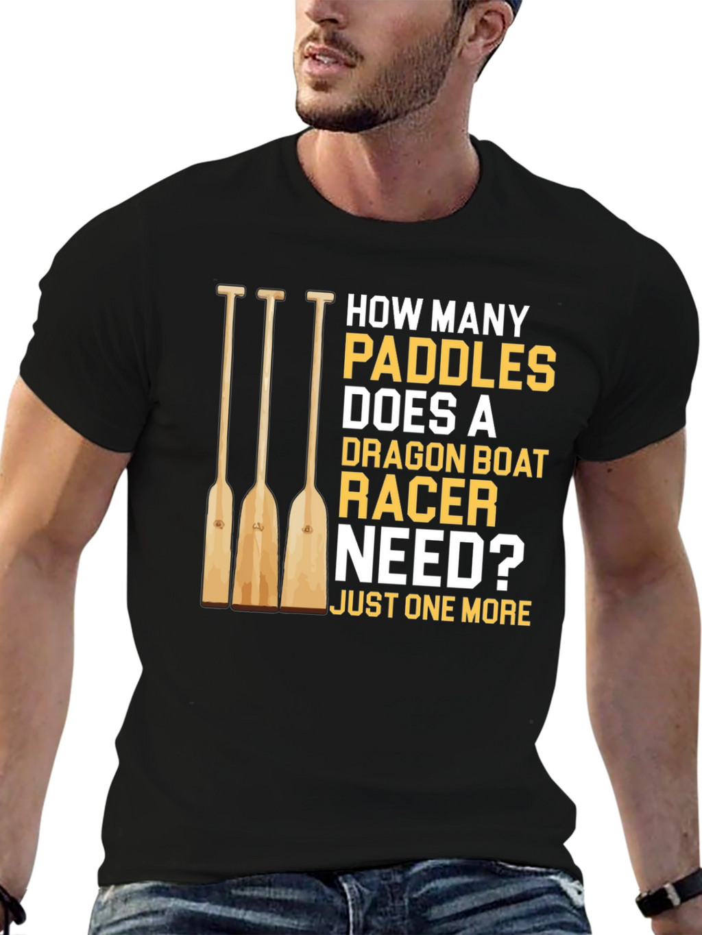 Dragon Boat Racer Paddles T-Shirt Funny Boating Tee