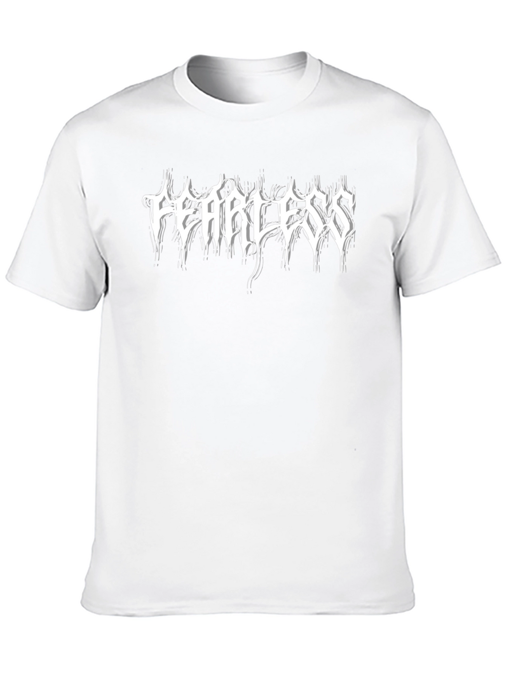Fearless Graphic Tee - Bold Black Cotton T-Shirt