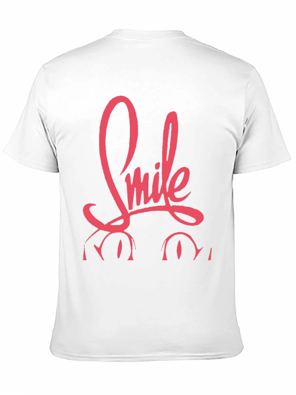 Smile Graphic Print Black Tee