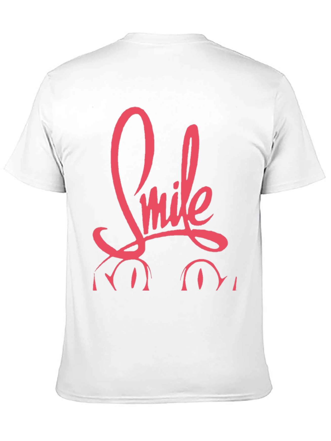 Smile Graphic Print Black Tee