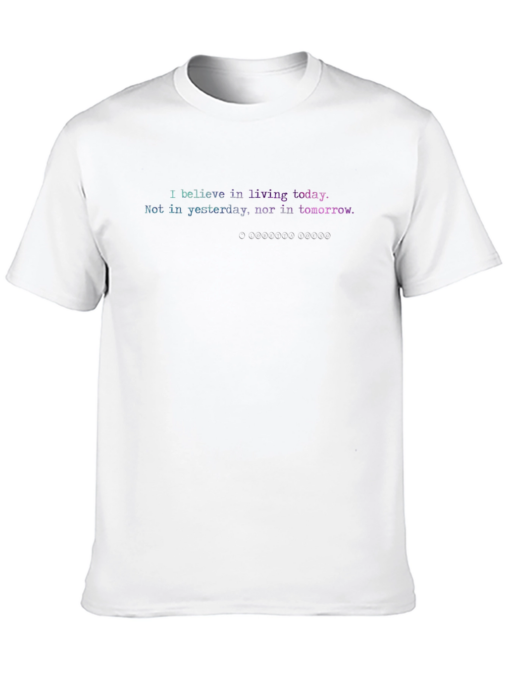 Live Today Graphic Tee - Black Casual T-Shirt