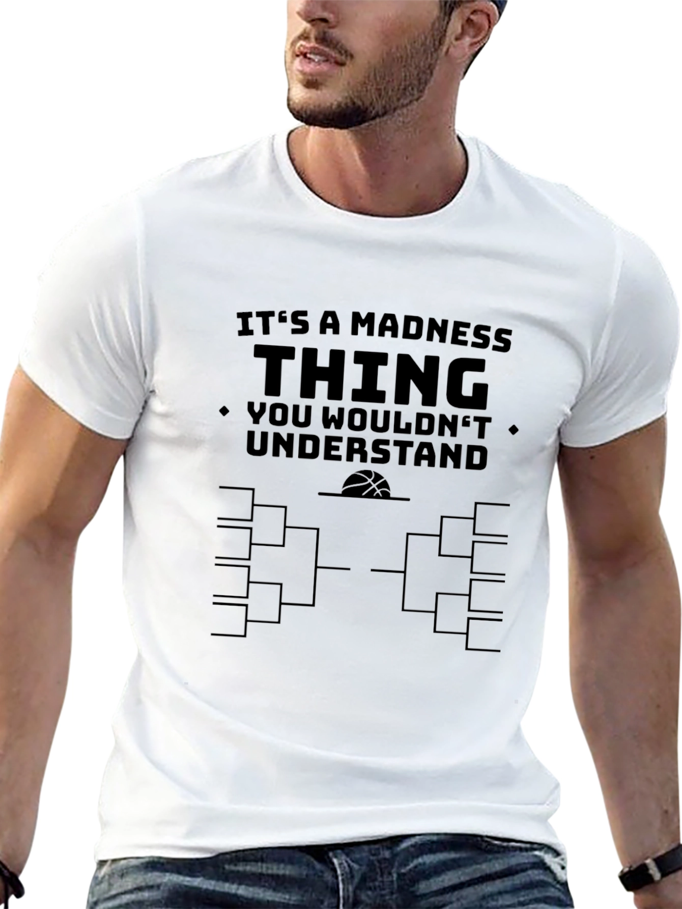 Madness Thing Tournament Bracket Black T-Shirt