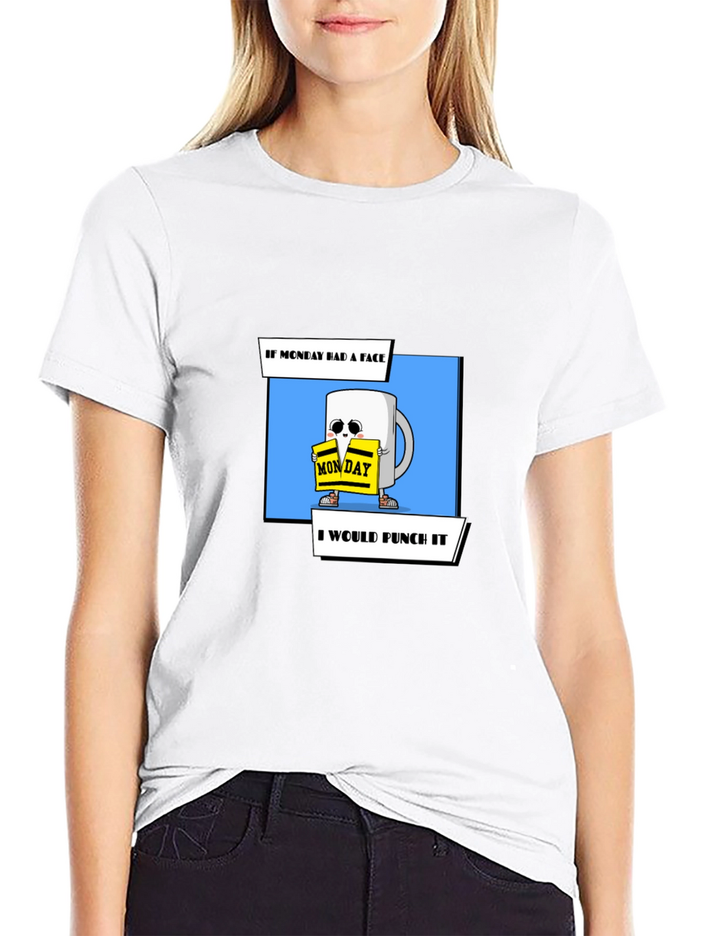 Funny Monday Coffee Mug Punch T-Shirt
