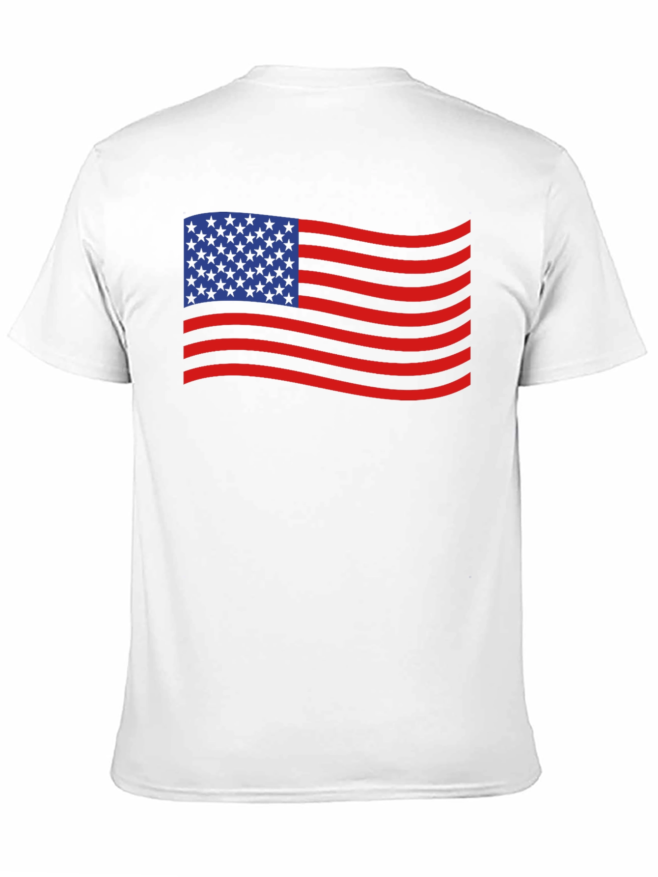 American Flag Waving T-Shirt - Patriotic USA Tee