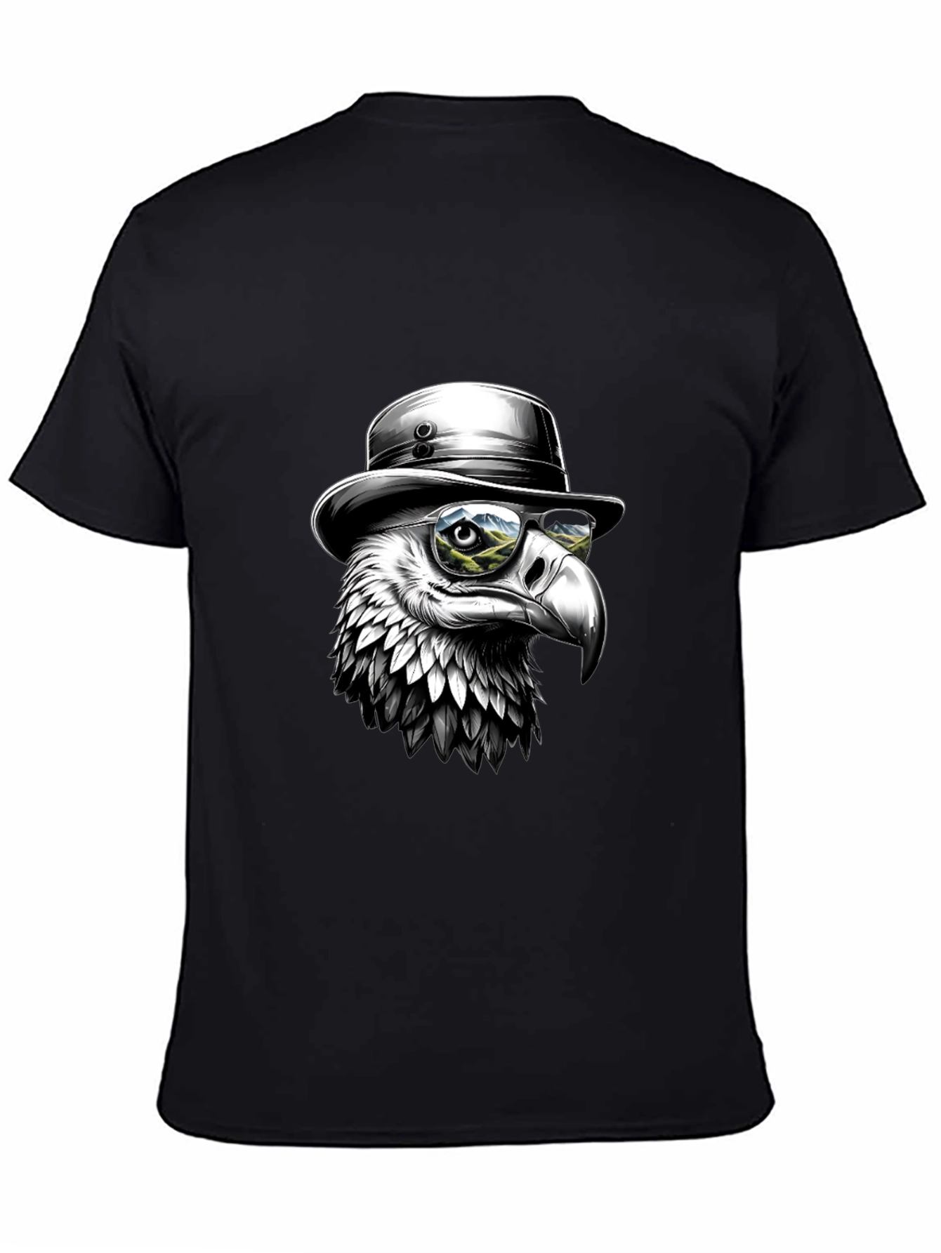 Cool Eagle T-Shirt - Bird with Hat & Glasses
