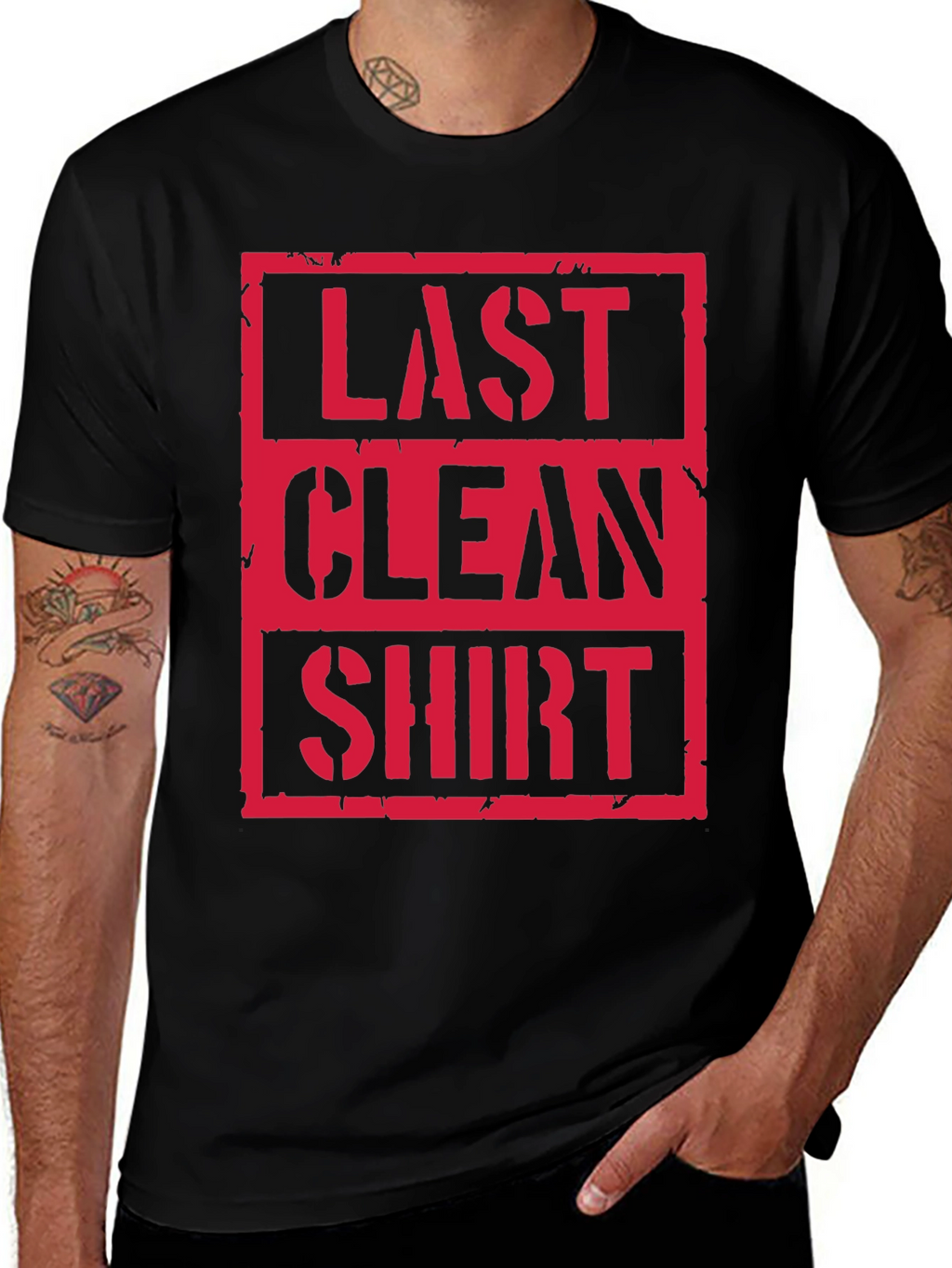 Last Clean Shirt Graphic Tee - Black